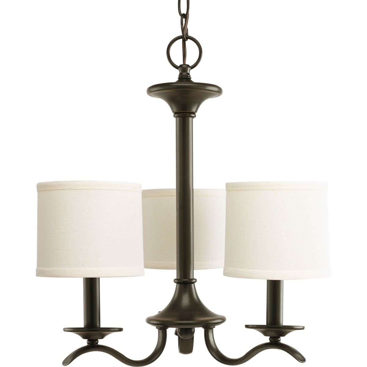 Progress Lighting Inspire 3-Light Antique Bronze Transitional Chandelier