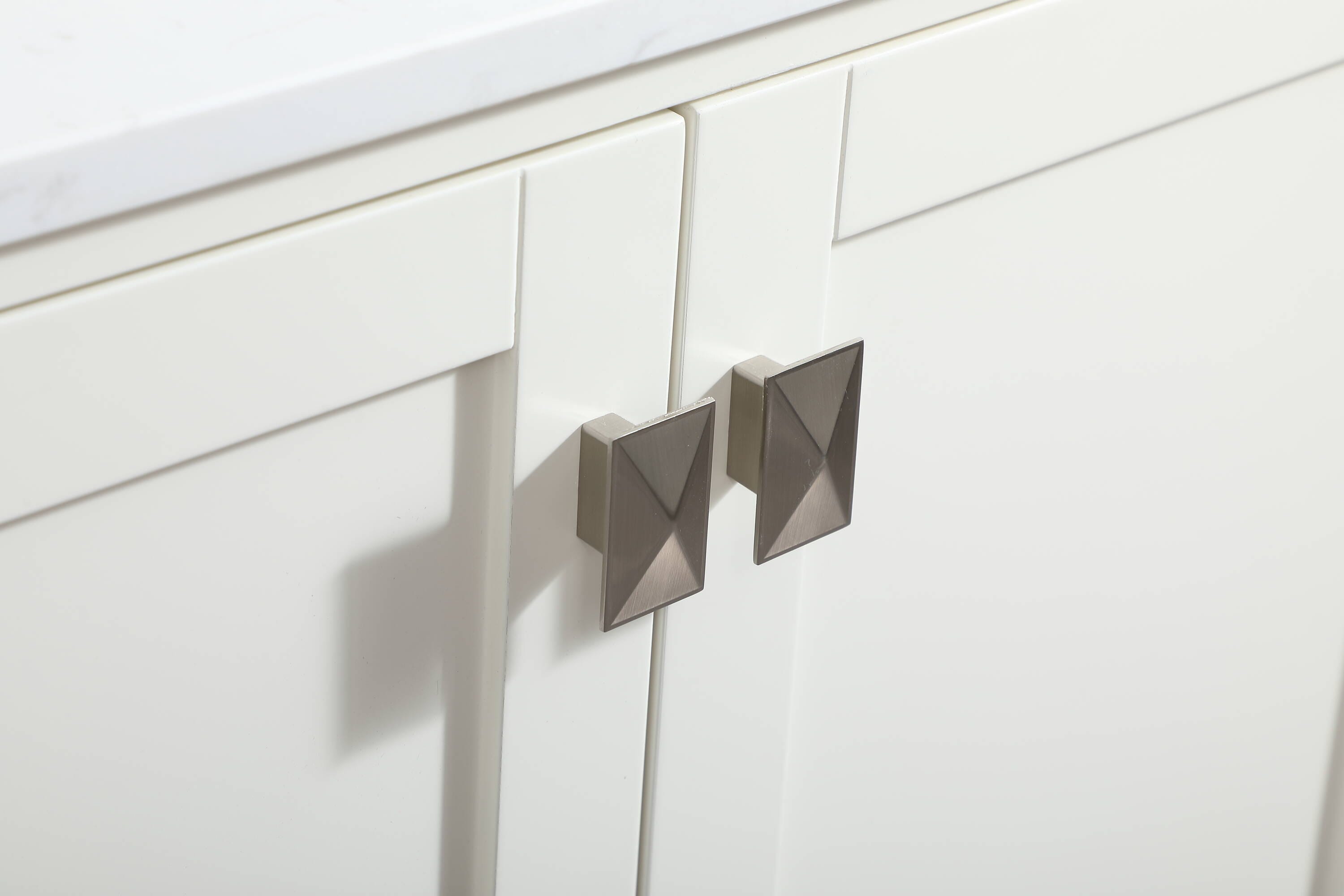 Irene 30" White MDF Single Bathroom Vanity with Quartz Top