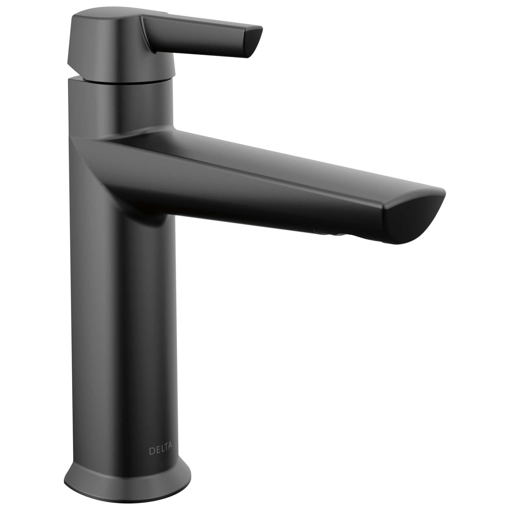 Delta Galeon Matte Black Single Hole 1-handle Watersense Bathroom Sink 