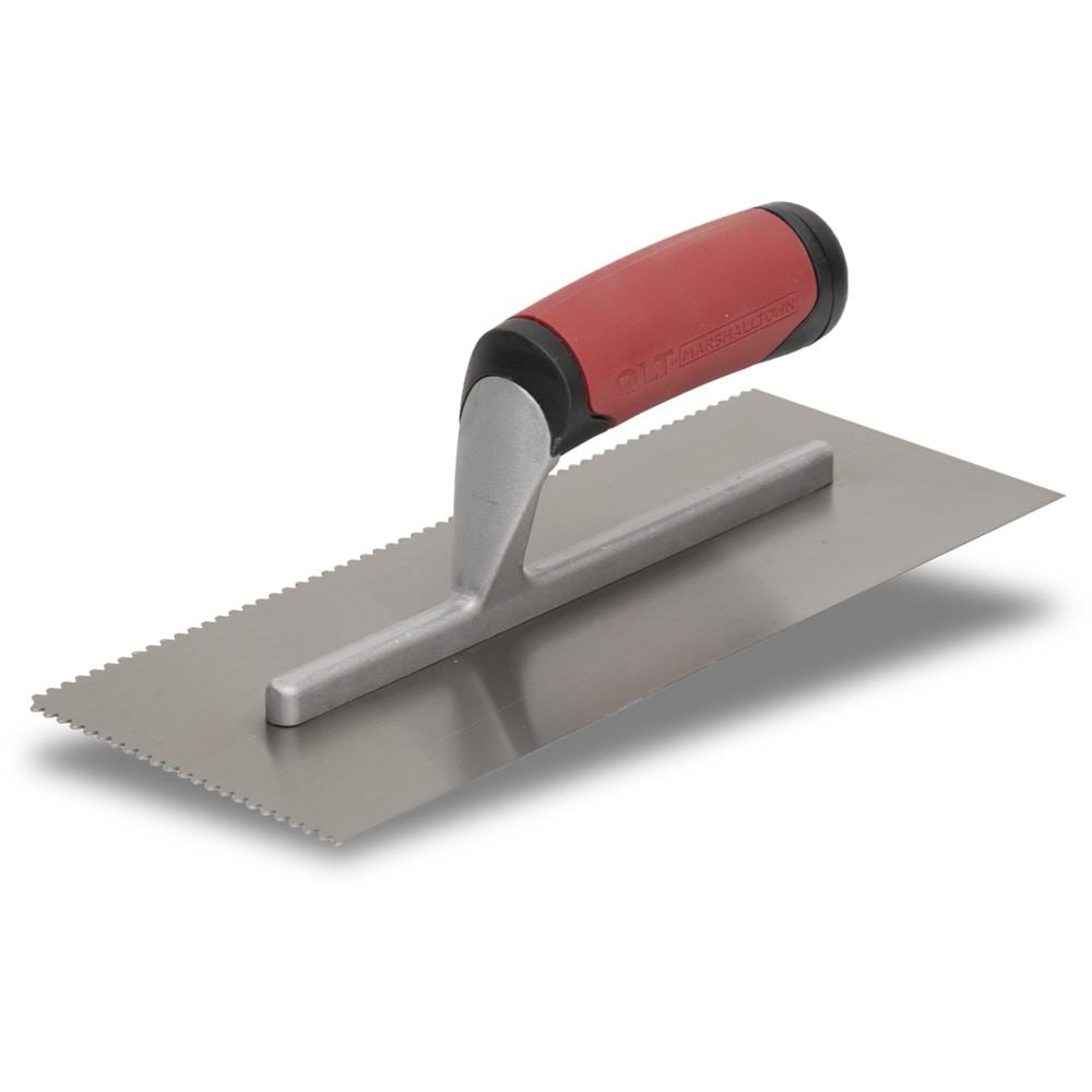 Marshalltown NT680 1/8-in x 1/8-in x 1/16-in Ground Steel V-notch Ceramic Floor Trowel