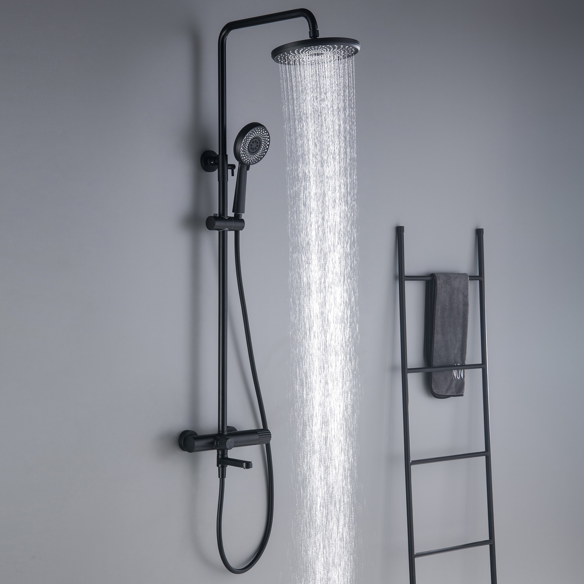 WELLFOR WB-SH010MB Showerhead-Bar-Panels - View #6