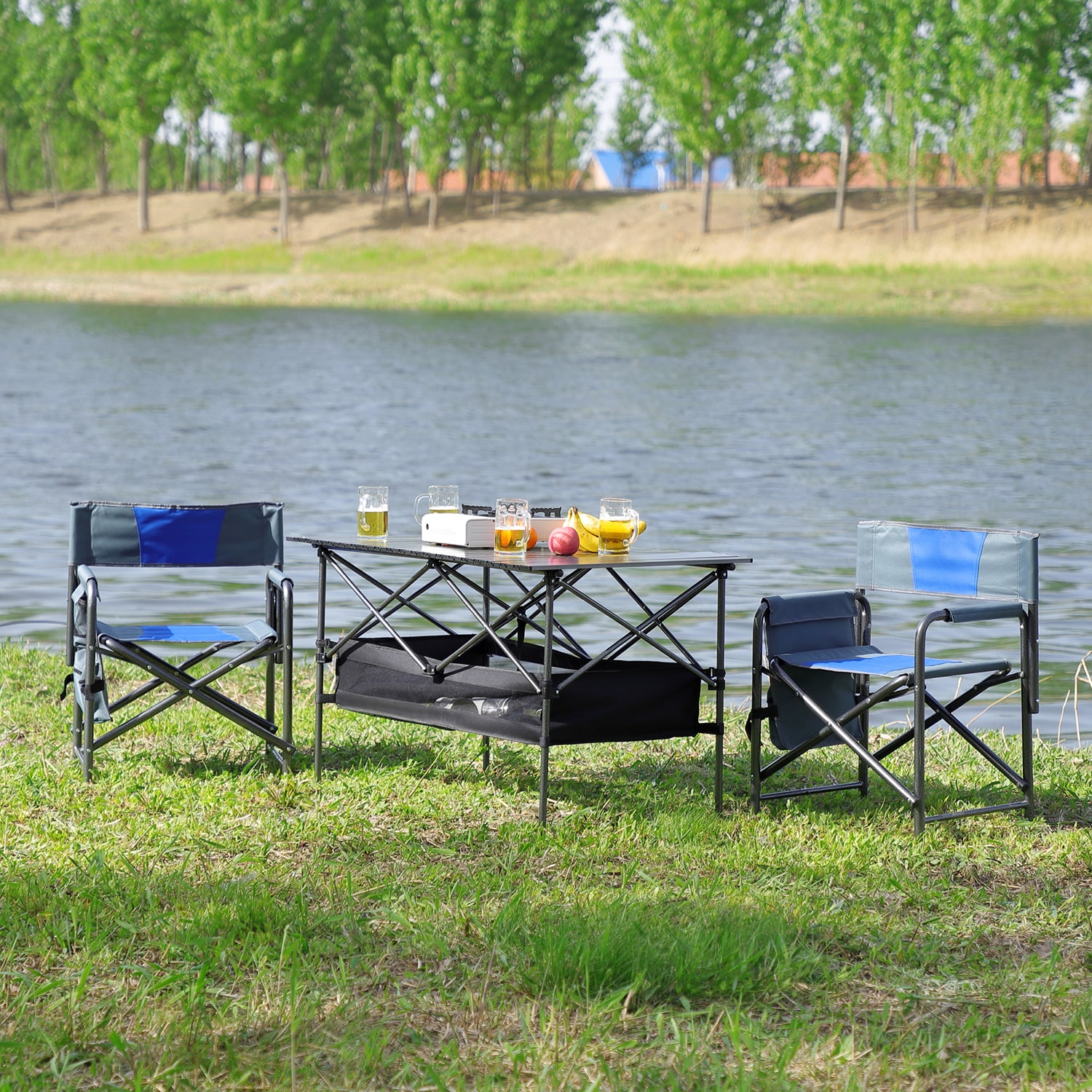 Tailgate table best sale and chairs