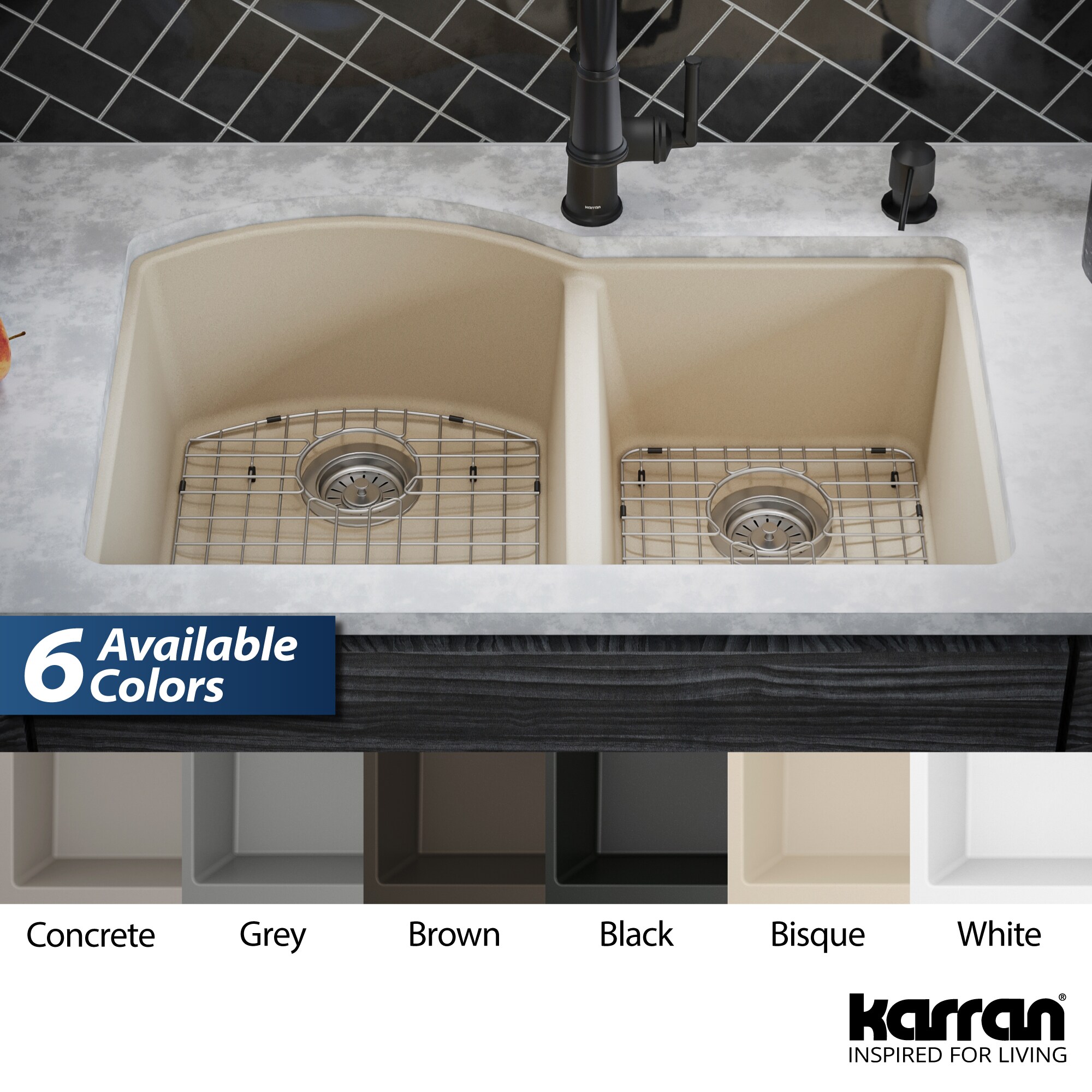 Karran QU-610-BI-PK1 Kitchen-Sinks - View #10