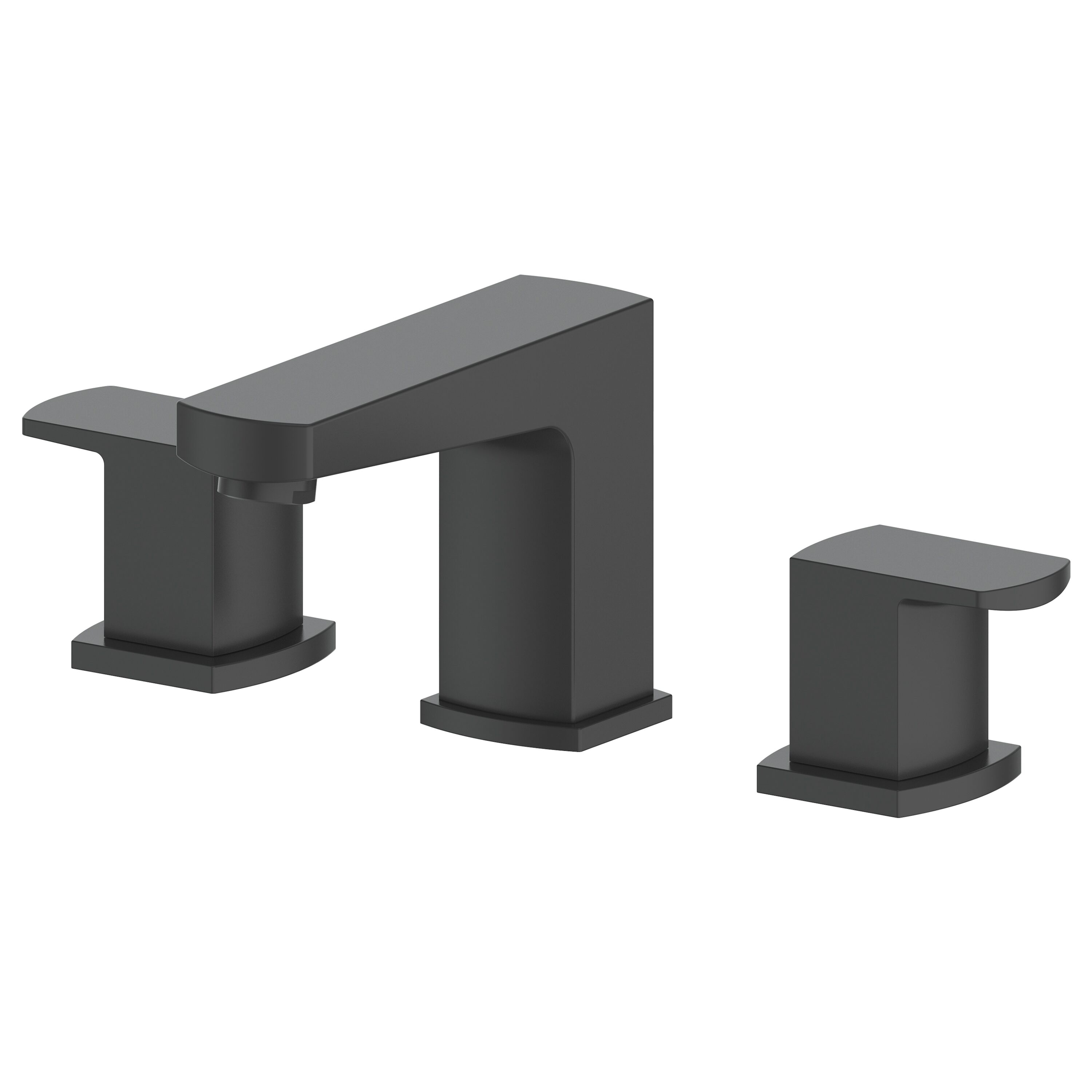 ZLINE KITCHEN & BATH MAR-BF-MB Marlette Matte black Widespread 2-handle Mid-arc Residential Handle Bathroom Sink Faucet with Drain