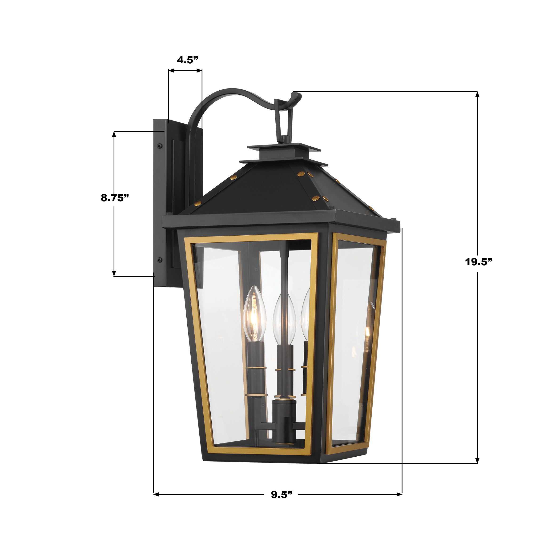 Crystorama HAW-602-MK-TG Outdoor-Wall-Lighting - View #7