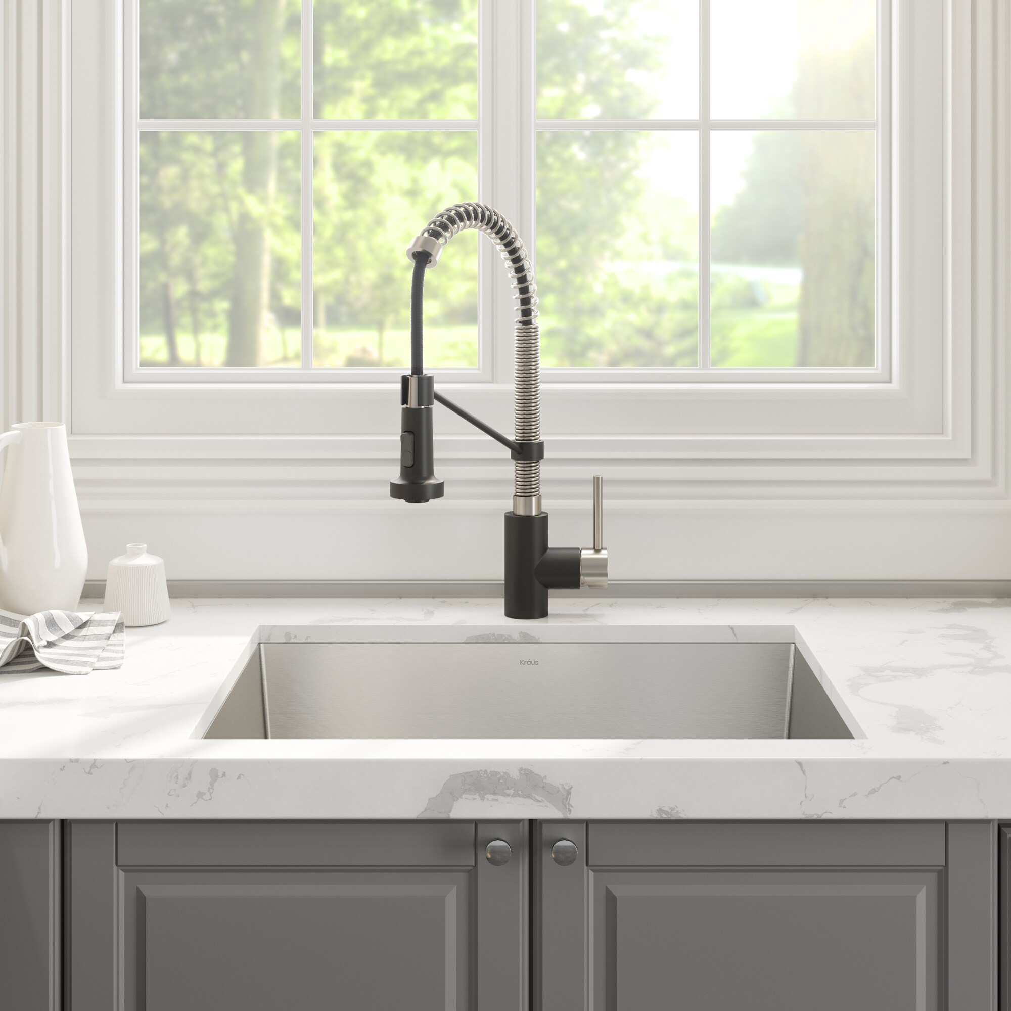 Kraus KHU24L-1610-53SSMB Laundry-Tubs-Utility-Sinks - View #4