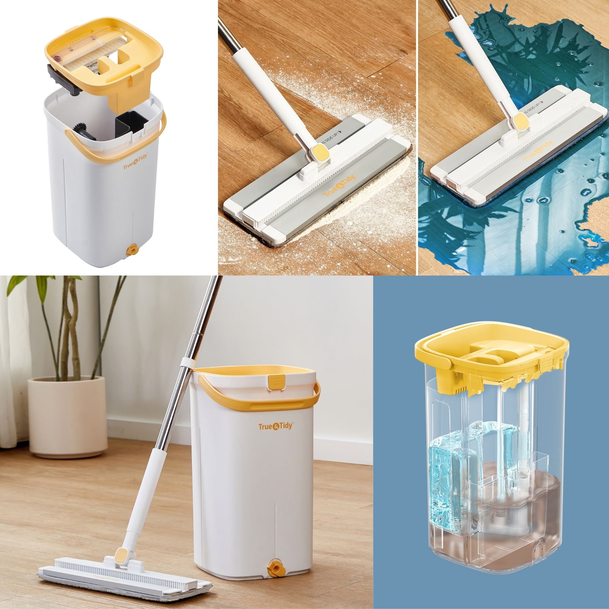 True & Tidy BUCKET-900 LEMON Wet-Mops - View #2