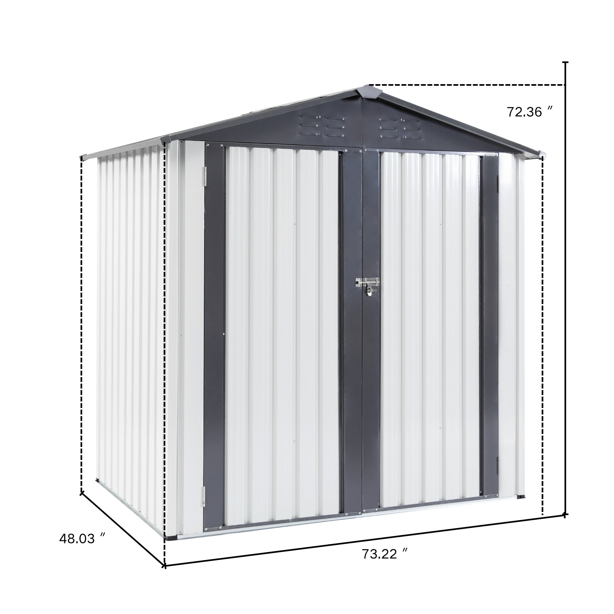 BABOOM BOM-33745G-OR Metal-Storage-Buildings-Sheds - View #3