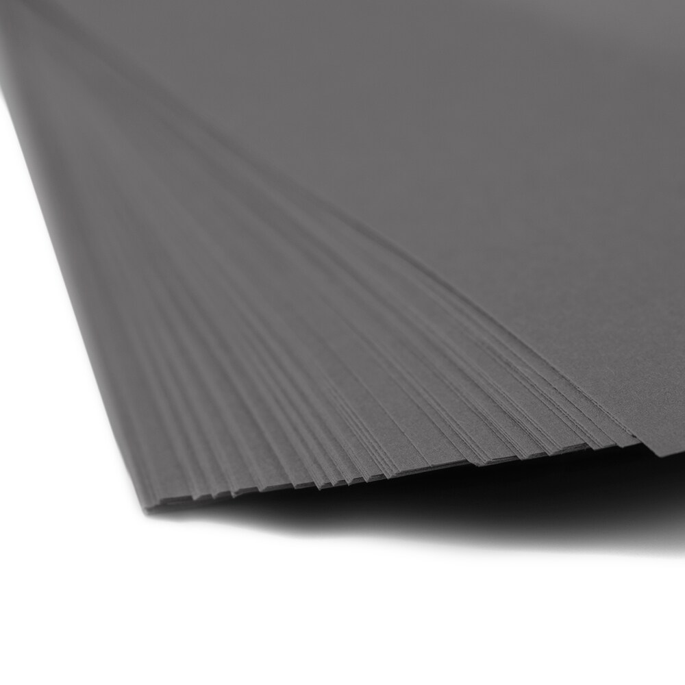 JAM PAPER Matte 28lb Paper - 8.5 x 11 - Black Base Paper - 50 Sheets/pack