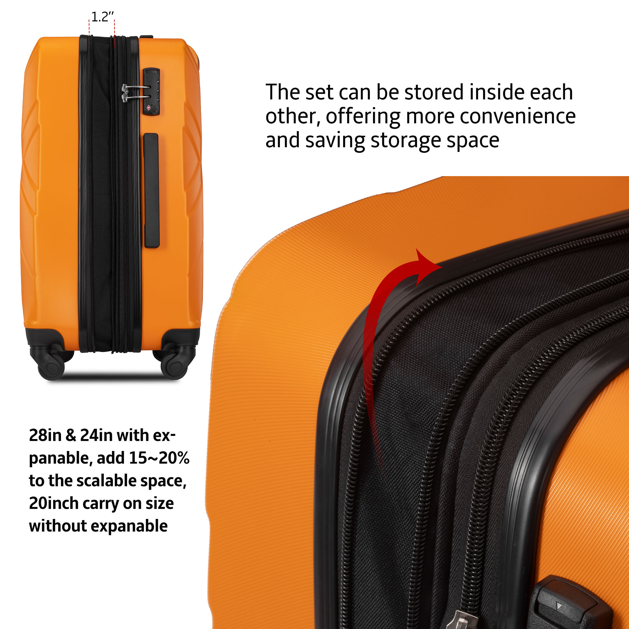 CASAINC MRS-PP191934AAG Luggage-And-Luggage-Sets - View #4