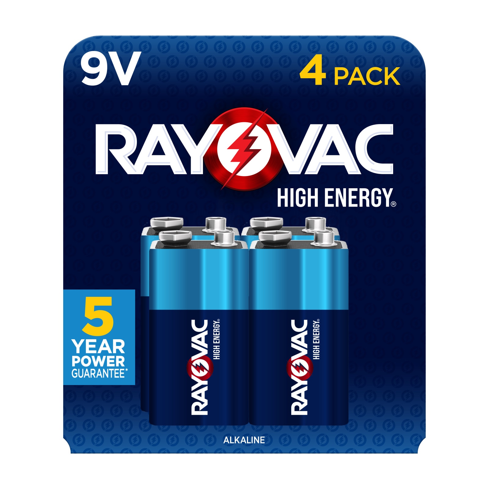 Rayovac E303251400 High Energy Alkaline 9-Volt Batteries ( 4 -Pack)
