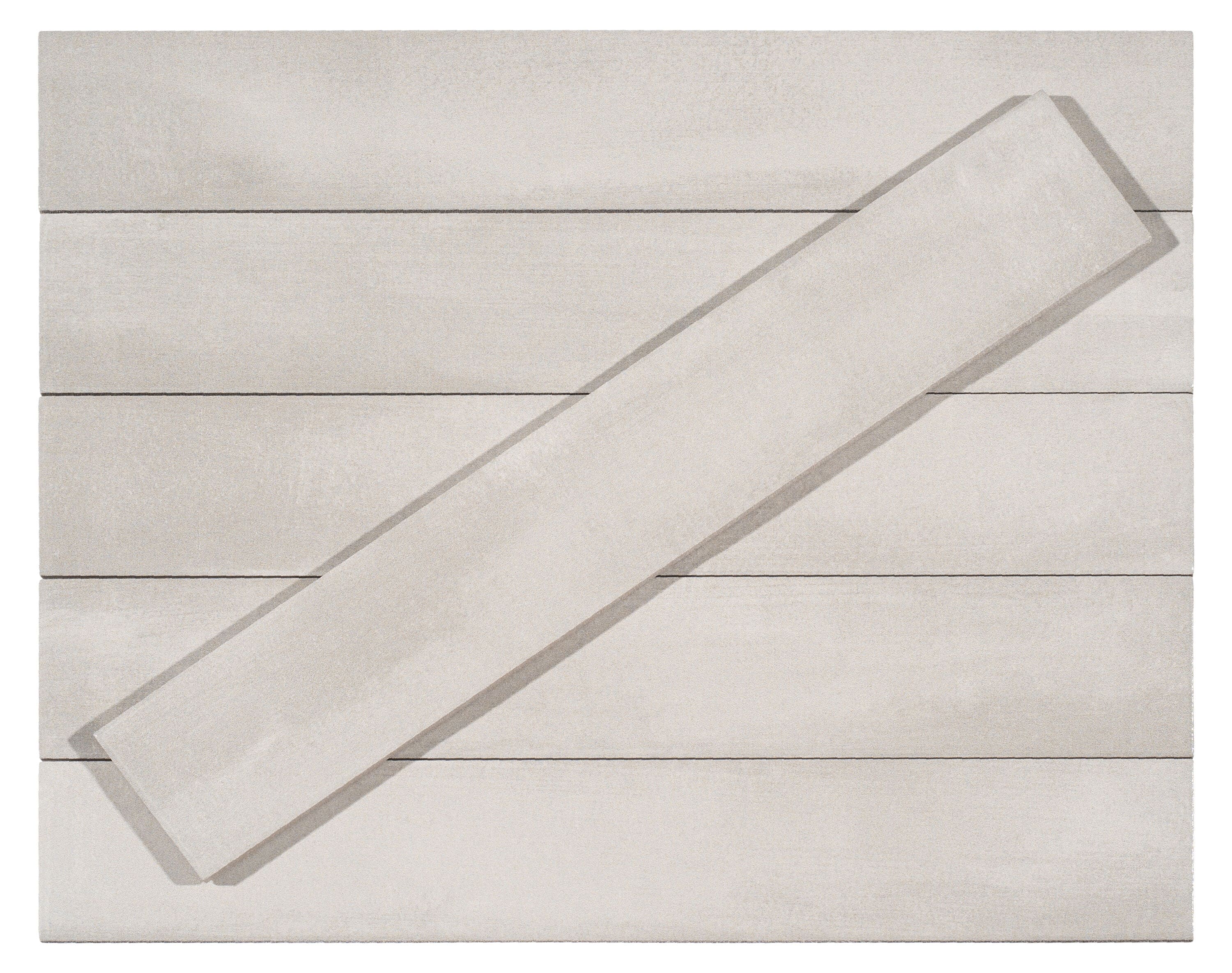 Teva 3" x 16" Glossy Gray Porcelain Subway Tile