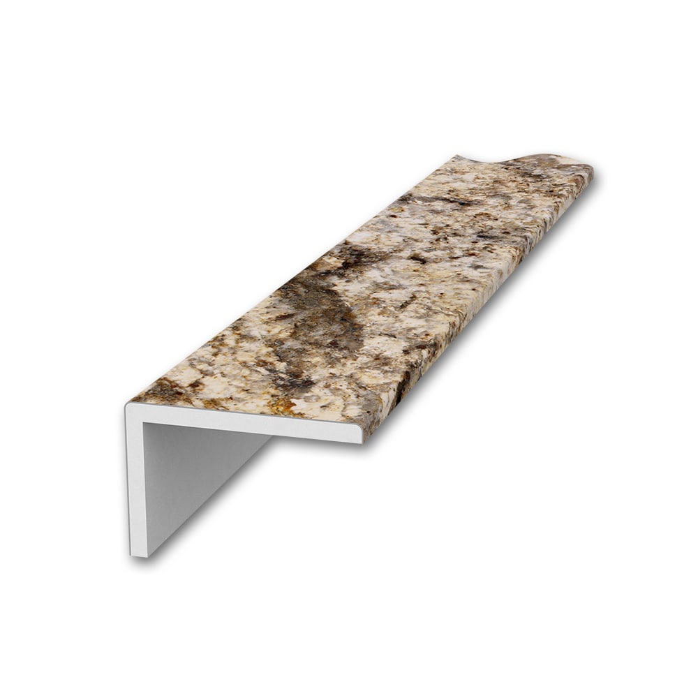 FlexStone FLXSG3296GB 3 in. x 96 in. Remodel Trim with 2 in. Lip in Golden Beaches