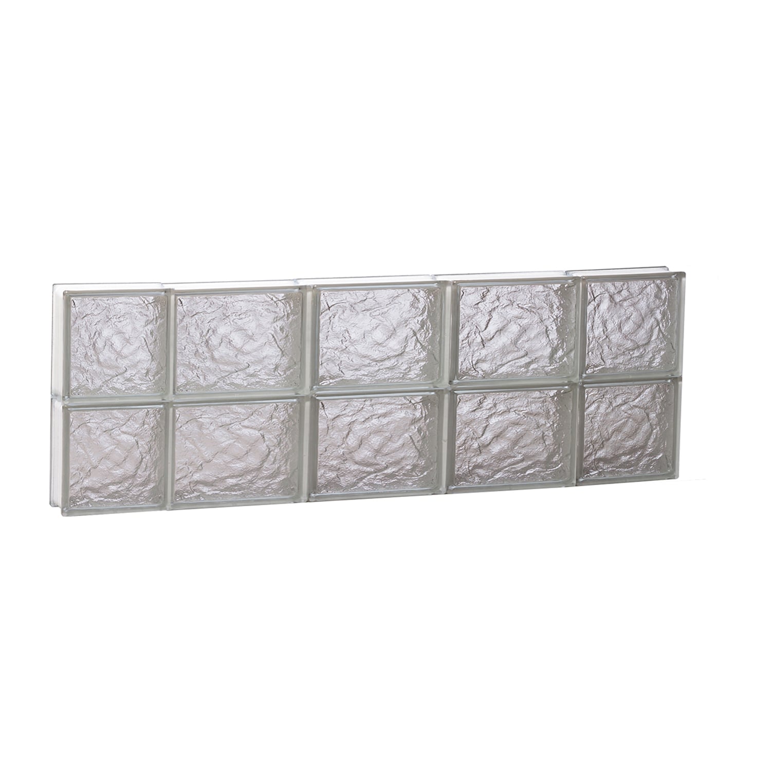 REDI2SET S3612IS Ice Glass 34-3/4-in x 11-1/2-in Frameless Replacement Glass Block Window