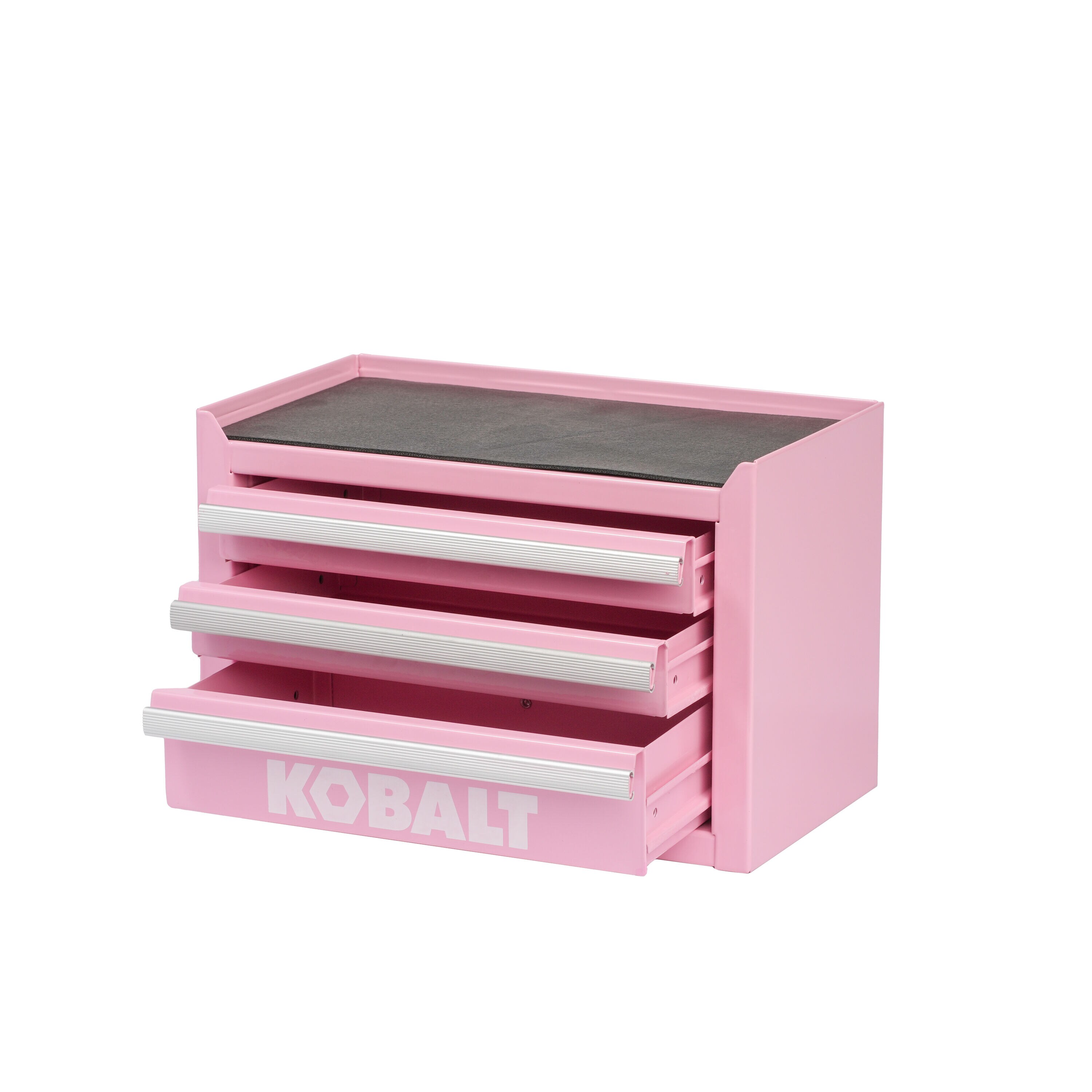 Kobalt Mini-Base 11-in W x 7.4-in H x 6.22-in D 3-Drawer Pink Steel Tool Box