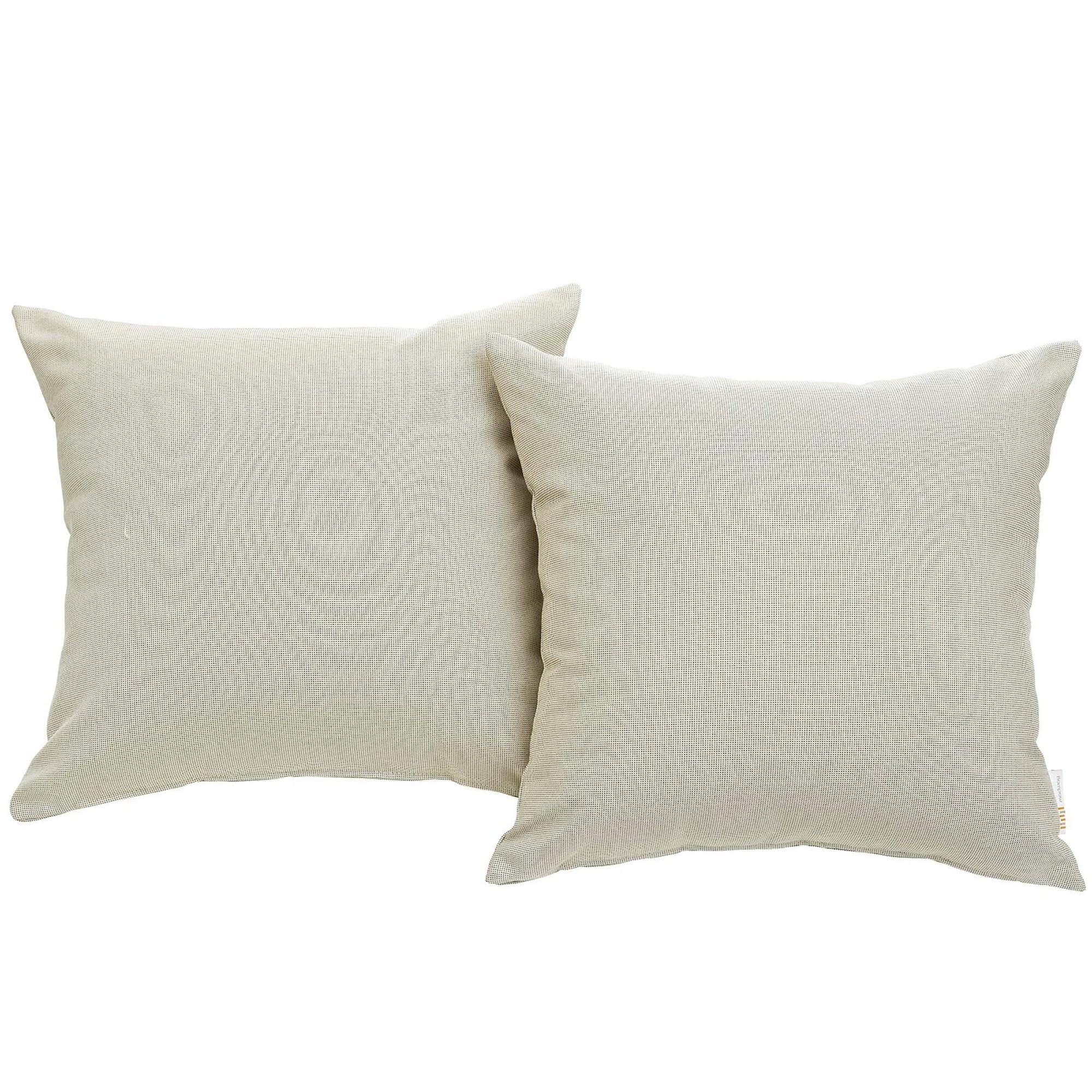  Convene 2 Piece Outdoor Patio Pillow Set in Beige