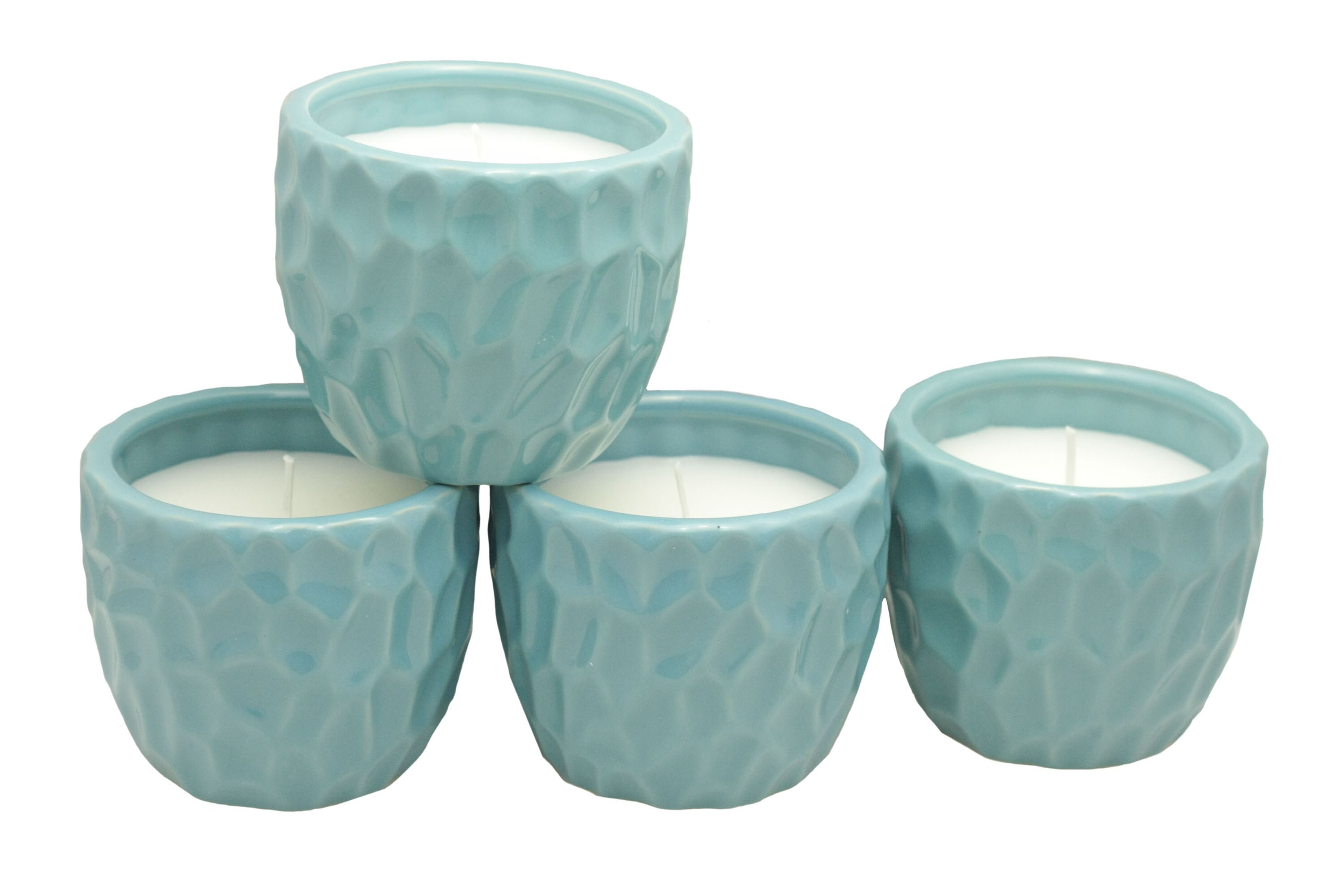 allen + roth 20656CE2 1-Wick Aqua Tabletop Citronella Candle