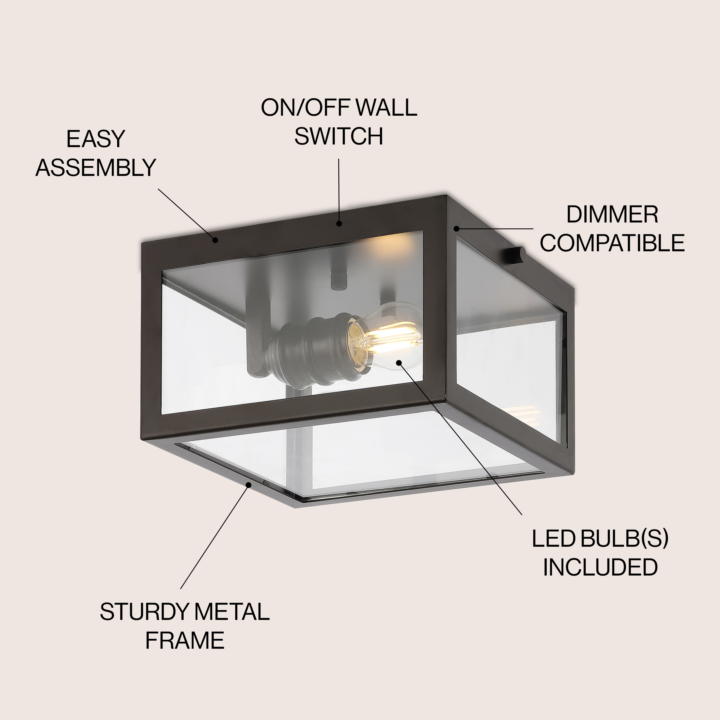 JONATHAN  Y JYL9553A flushmounts - View #3