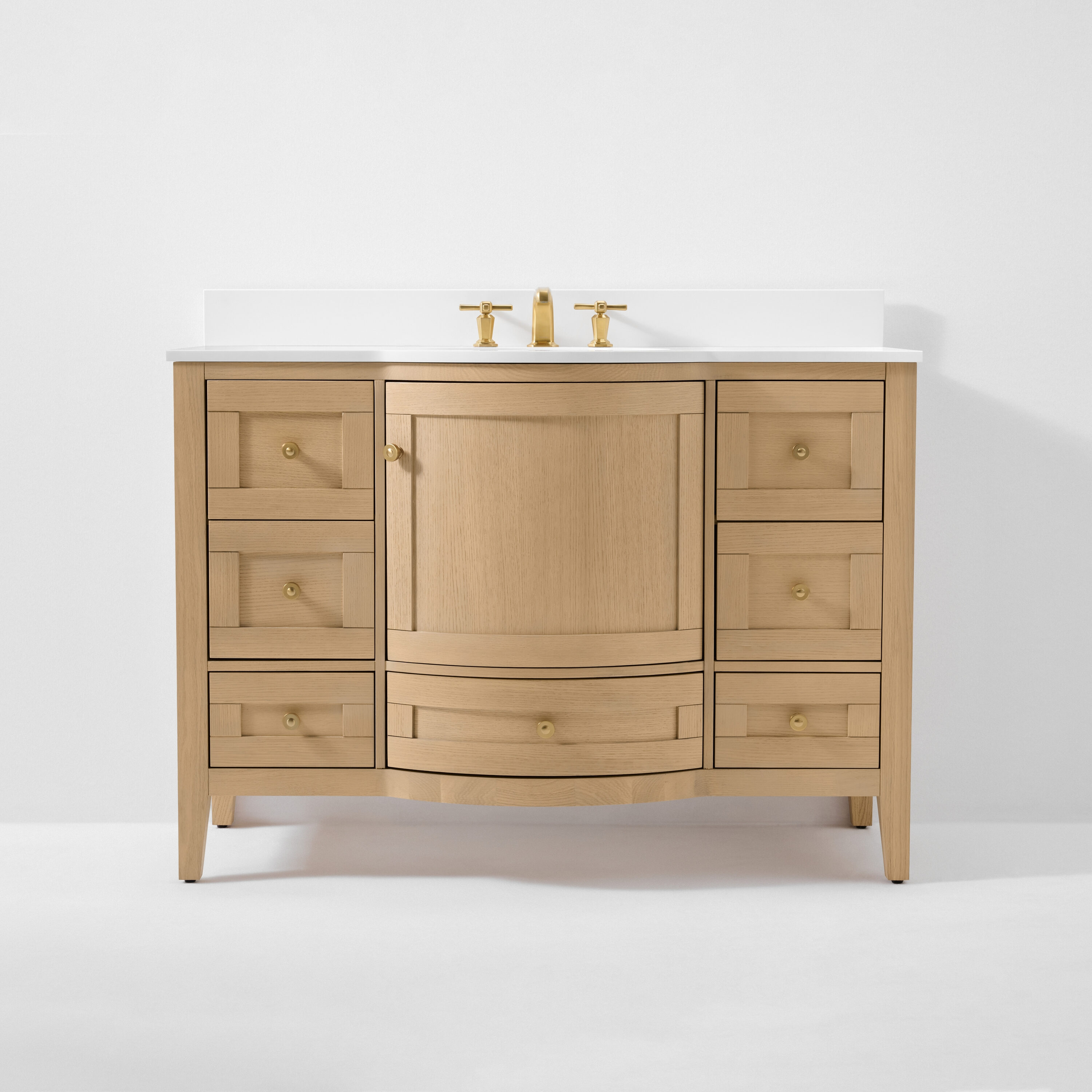 Ancerre Designs VTSLAUREN48OAKWQZ Bath-Vanity-Combo - View #11