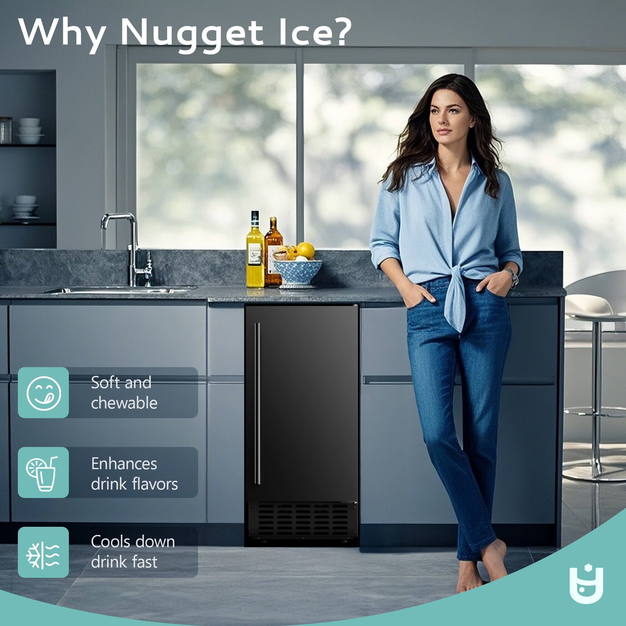 Euhomy CIM007-66BL Commercial-Ice-Makers - View #9