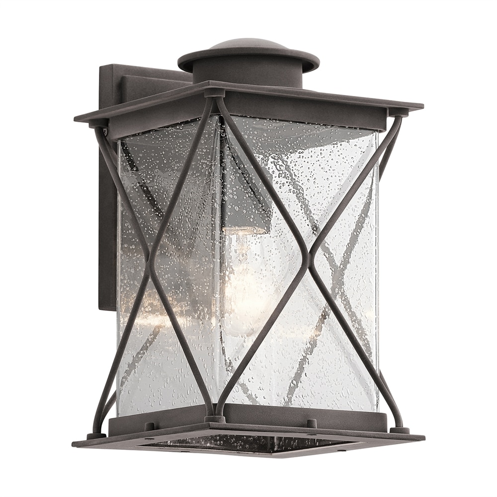 Kichler 49744WZC Argyle 1 -Light 12.75-in H Gray Hardwired Outdoor Wall Light