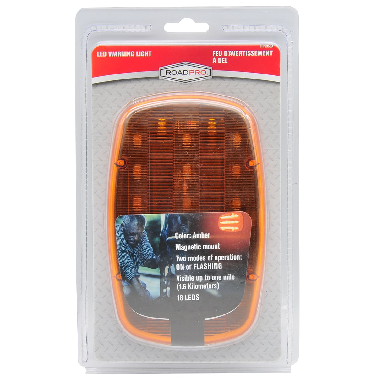 Larson Electronics Heavy Duty Portable Warning Light - Red Battery