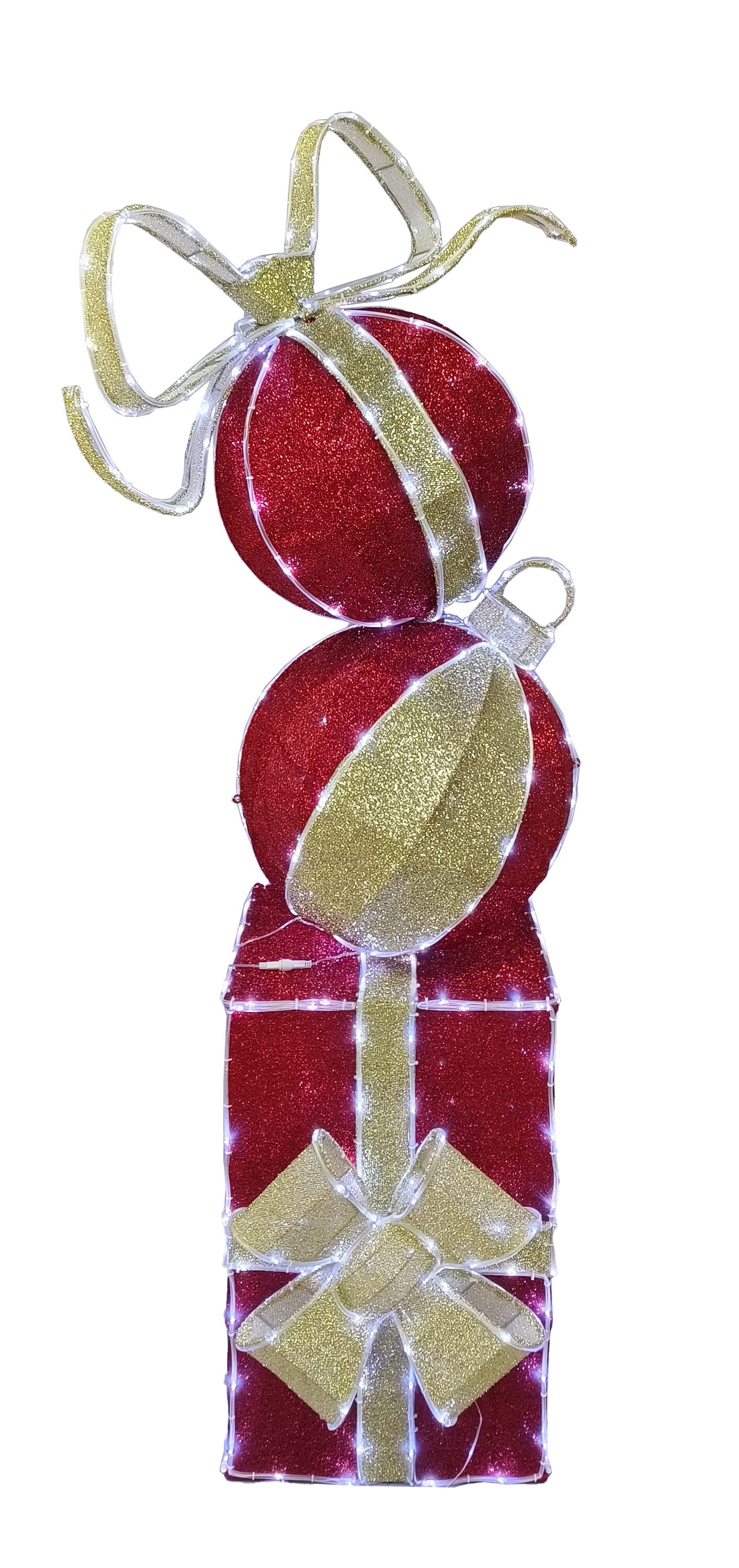 Holiday Living ES79-055LB 72-Inches Freestanding Ornament Free standing decoration with White LED Lights
