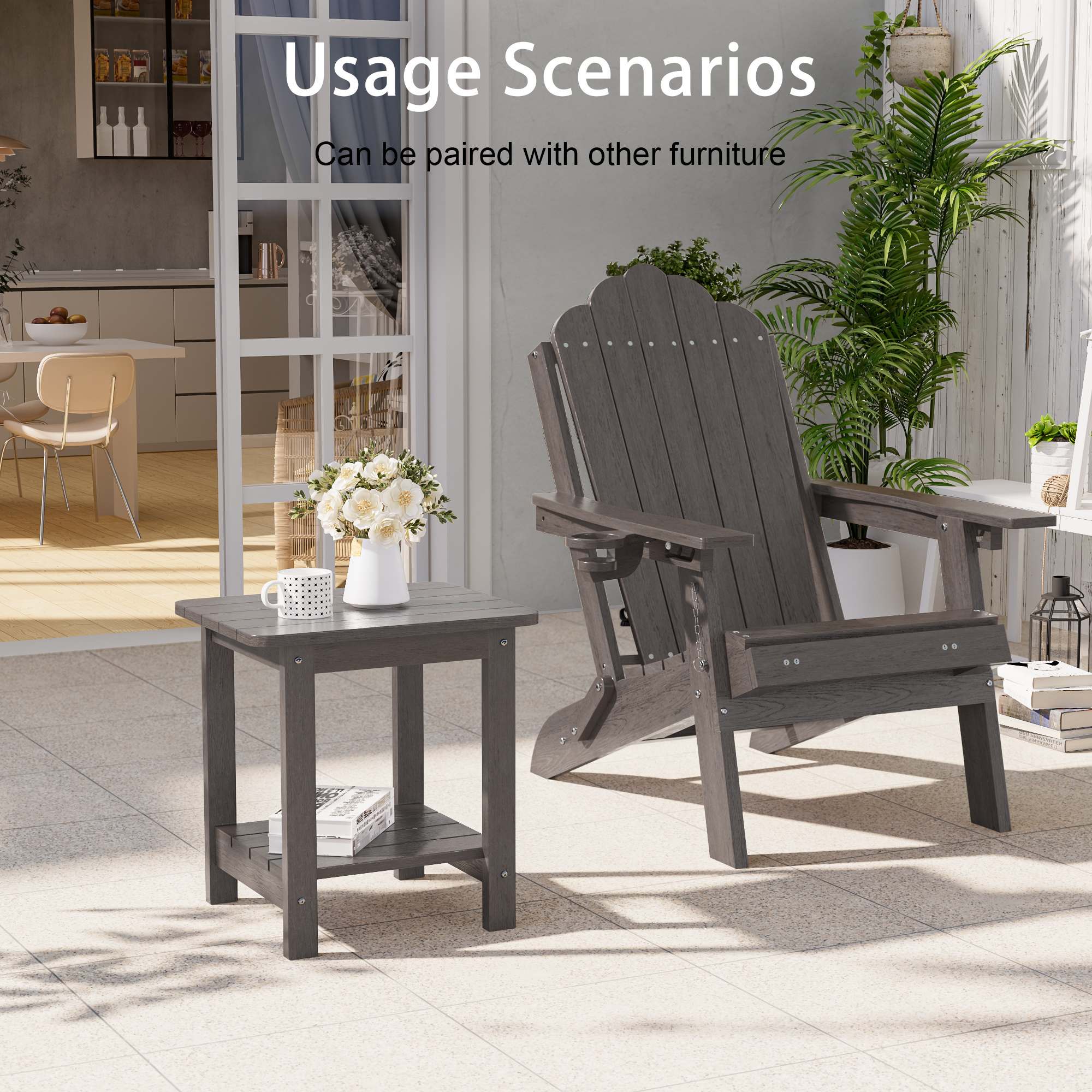 Aok Garden LWP-ET-12-BN Patio-Tables - View #6