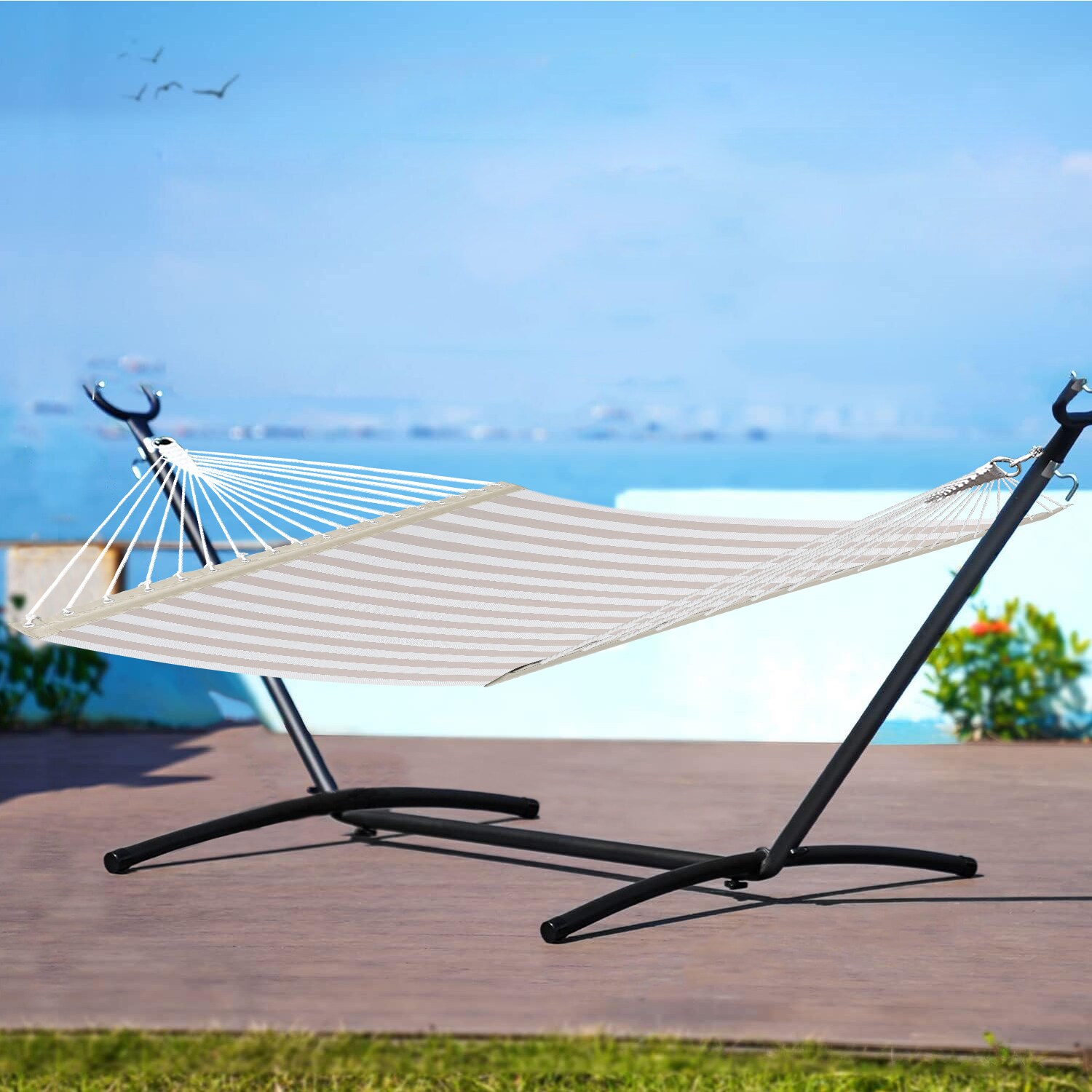  TSL-HK4-BEIGEWHITE hammocks - View #2