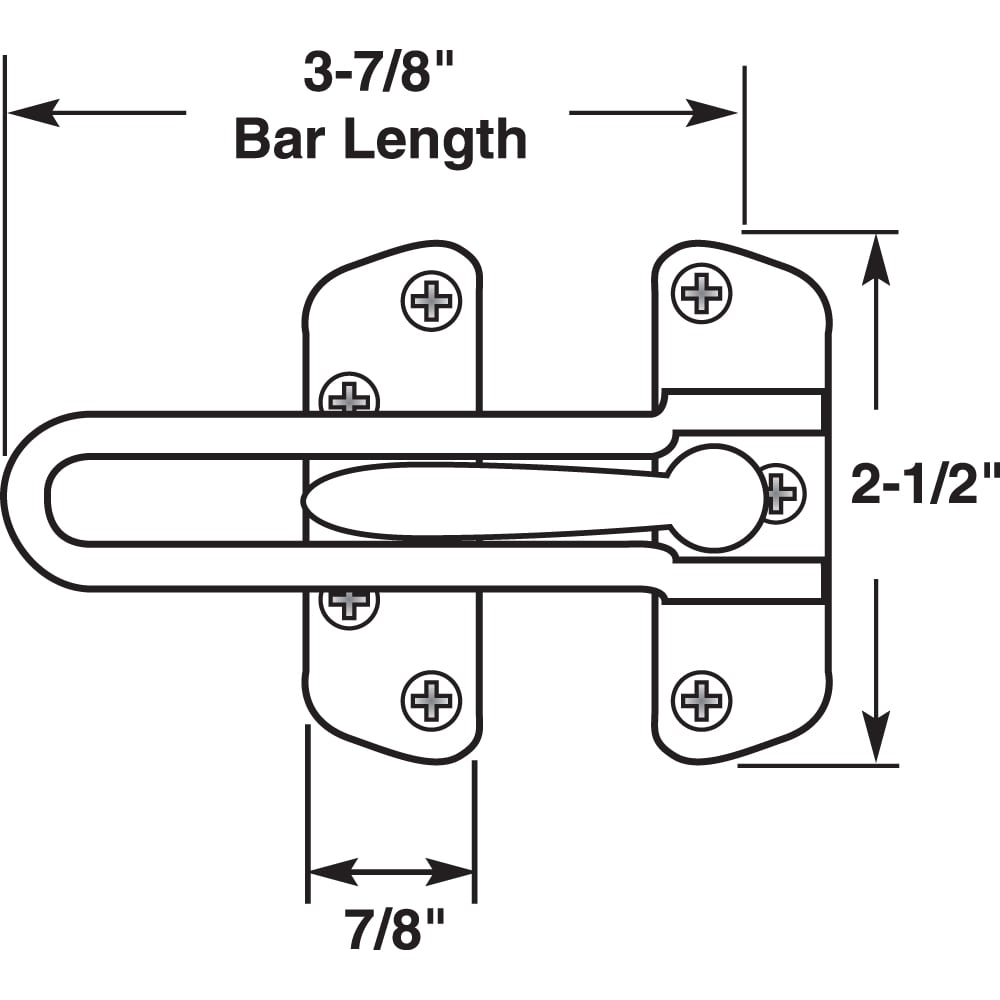 Prime-Line U 9901 Entry-Door-Flip-Locks - View #2