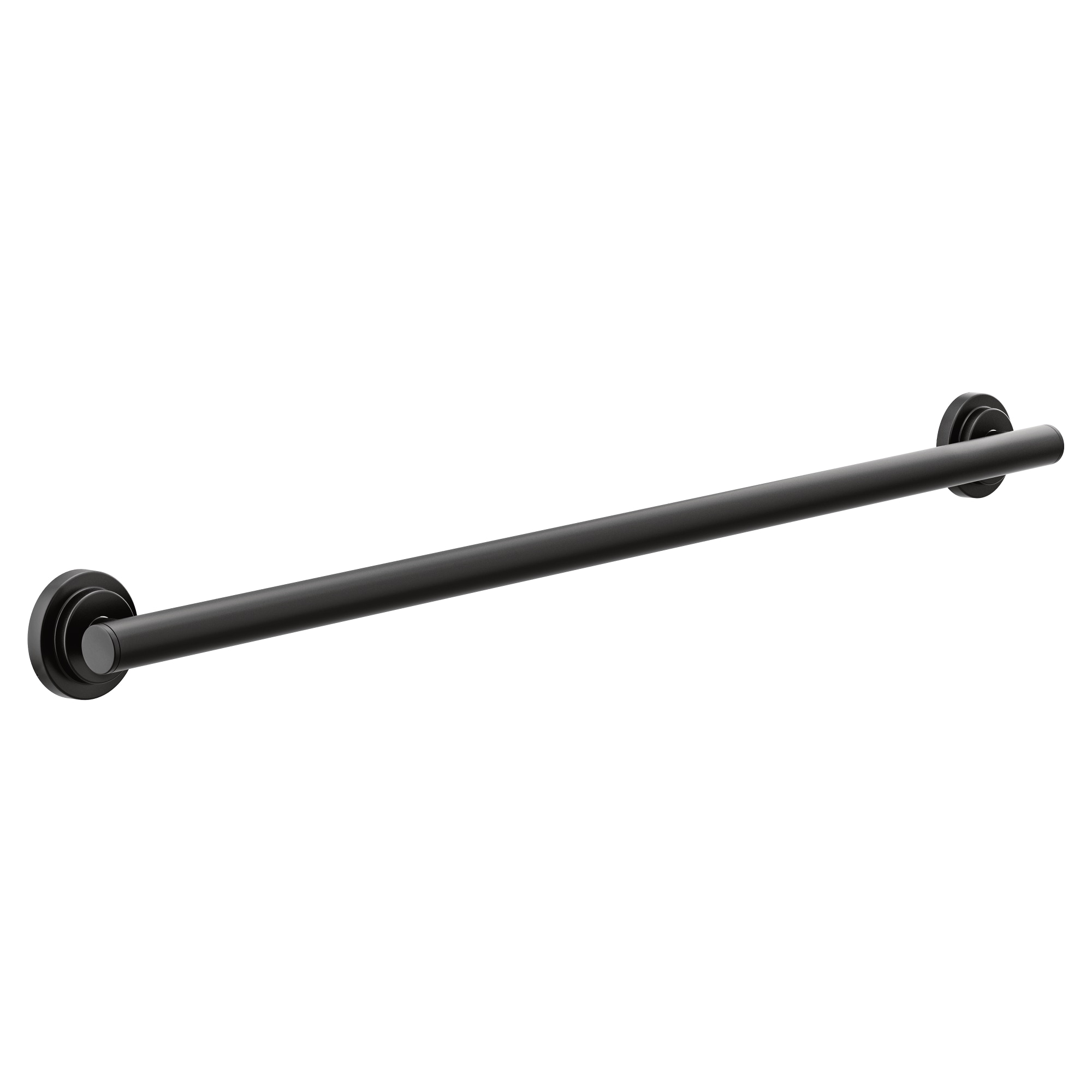 Moen Iso 36-in Matte Black Wall Mount Ada Compliant Grab Bar (500-lb ...