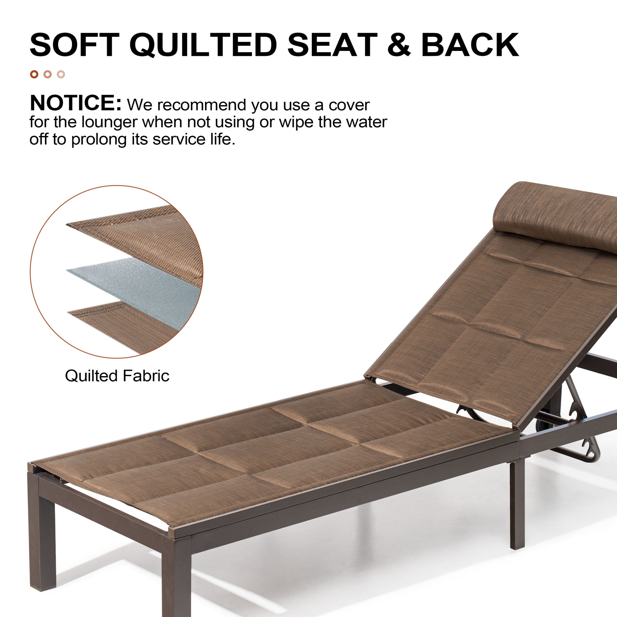 Crestlive Products CL-LG007BRN-2PC Patio-Chairs - View #5