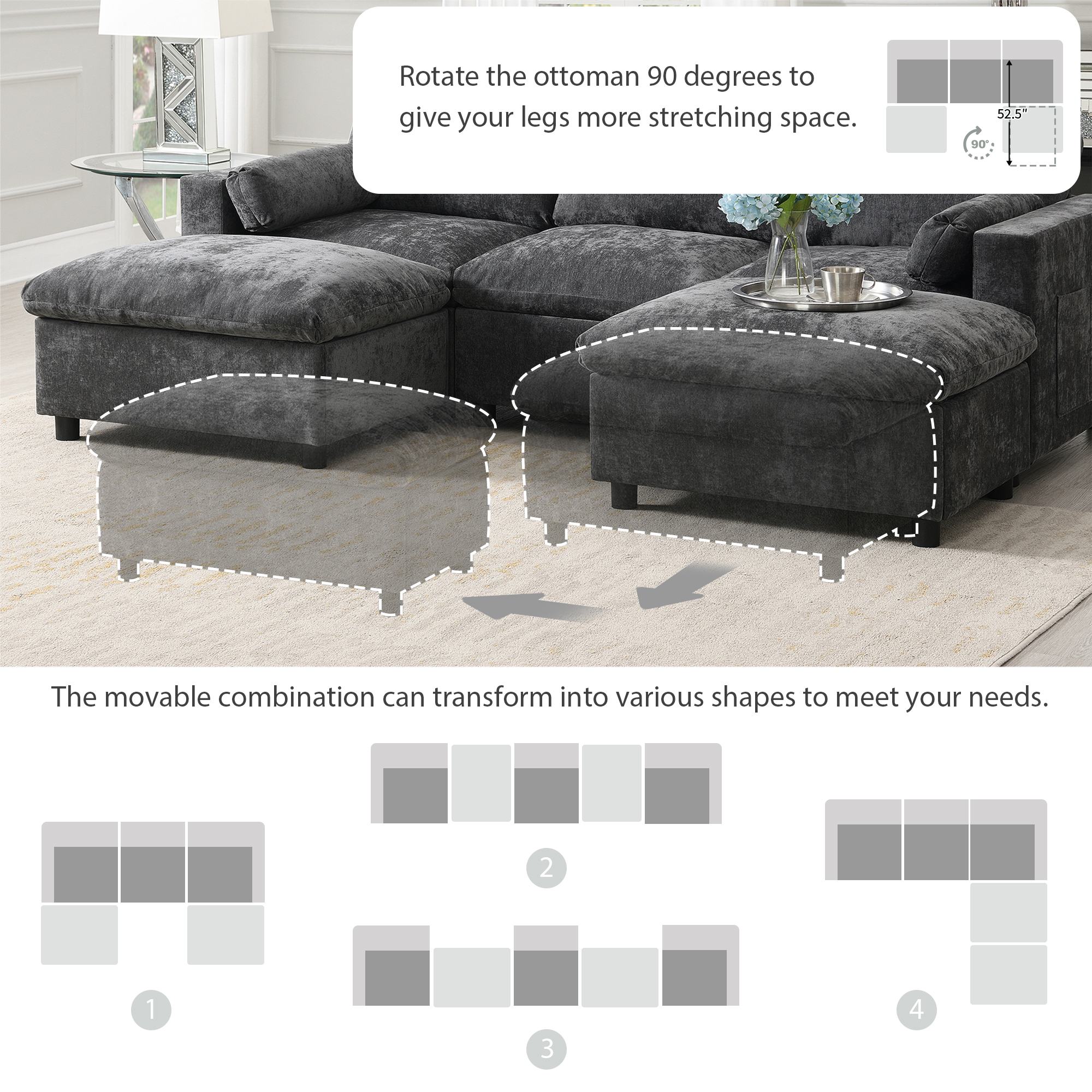 GZMR GZ-W3276Q406 Sofas-Loveseats - View #4