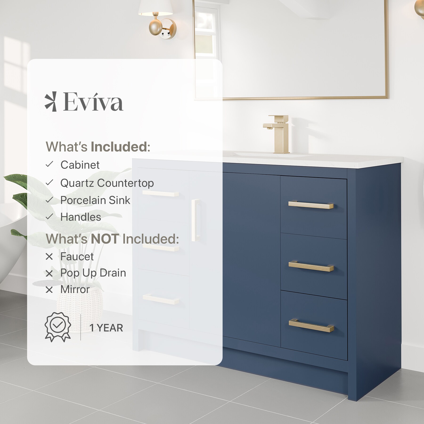 Eviva EVVN812-42X18DB Bath-Vanity-Combo - View #10
