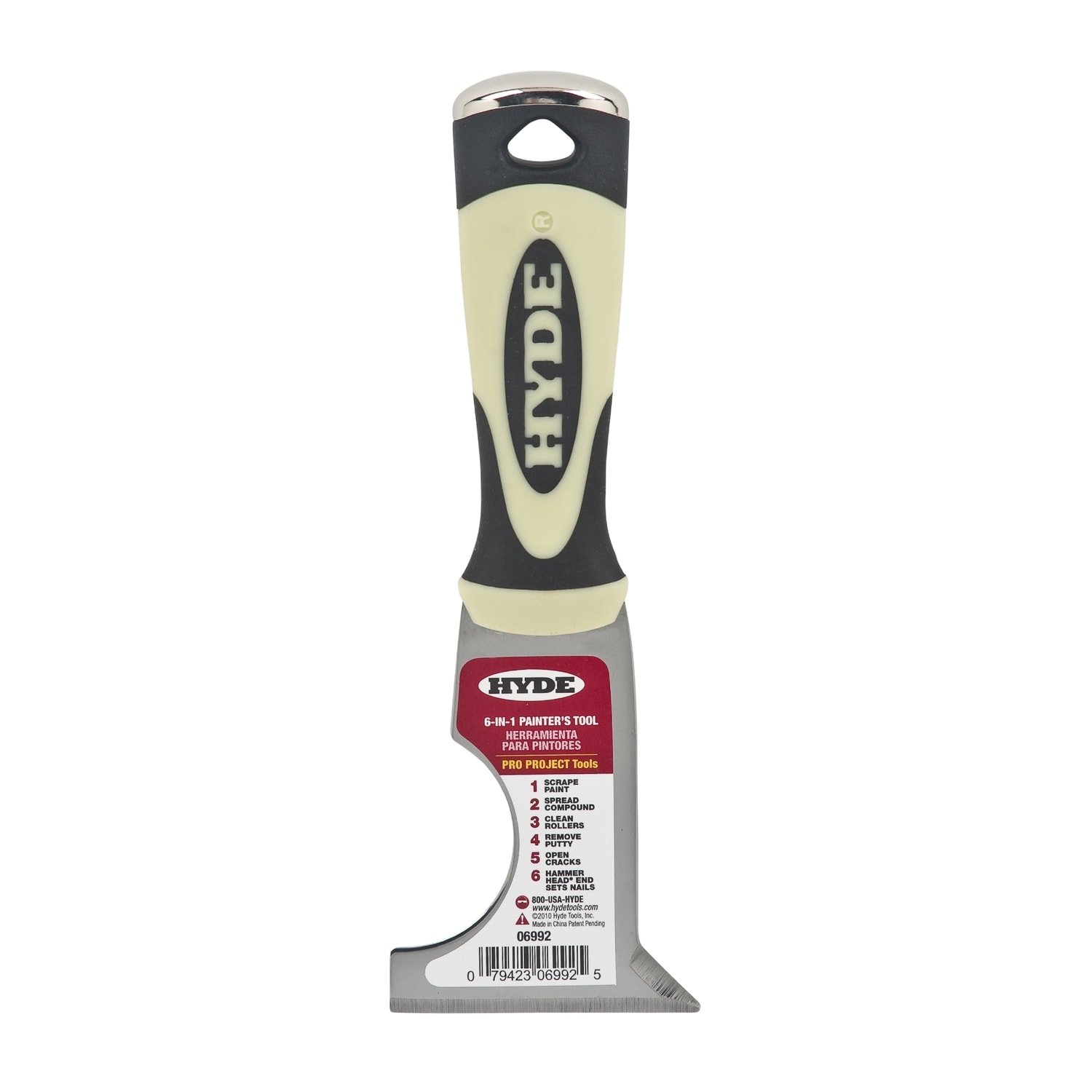HYDE  2 1/2 in. W Carbon Steel 6 in 1 Painter's Tool