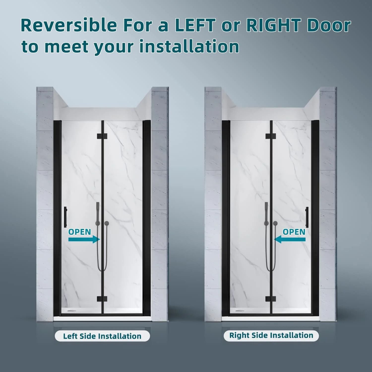 WELLFOR OUG68681BDK+ Shower-Doors - View #8