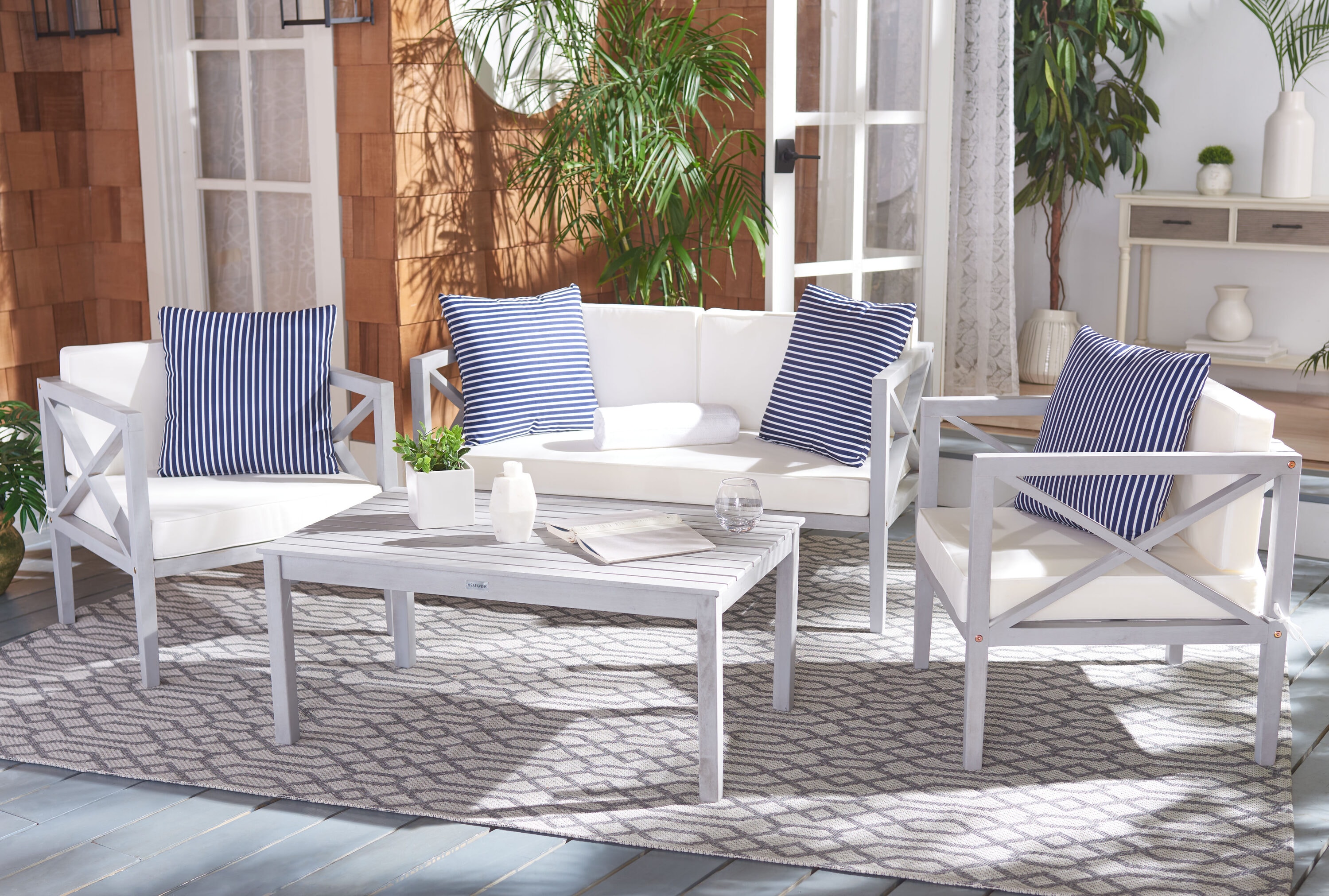 Safavieh PAT7031H Patio-Conversation-Sets - View #8