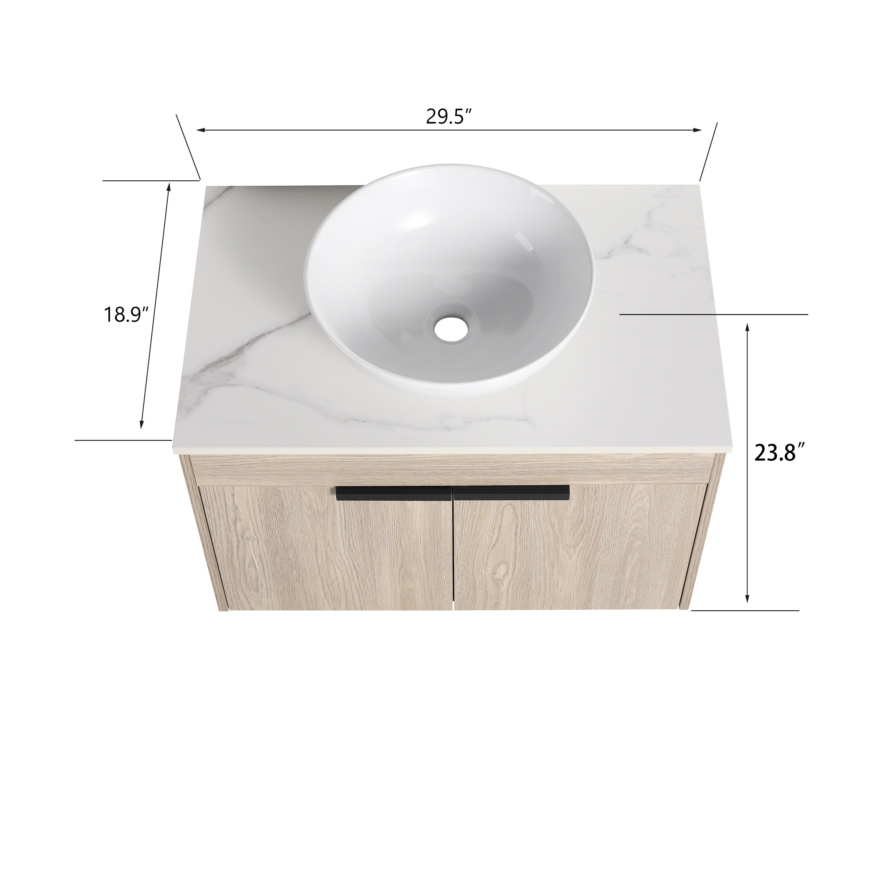 WELLFOR GLEM-S00020 Bath-Vanity-Combo - View #5