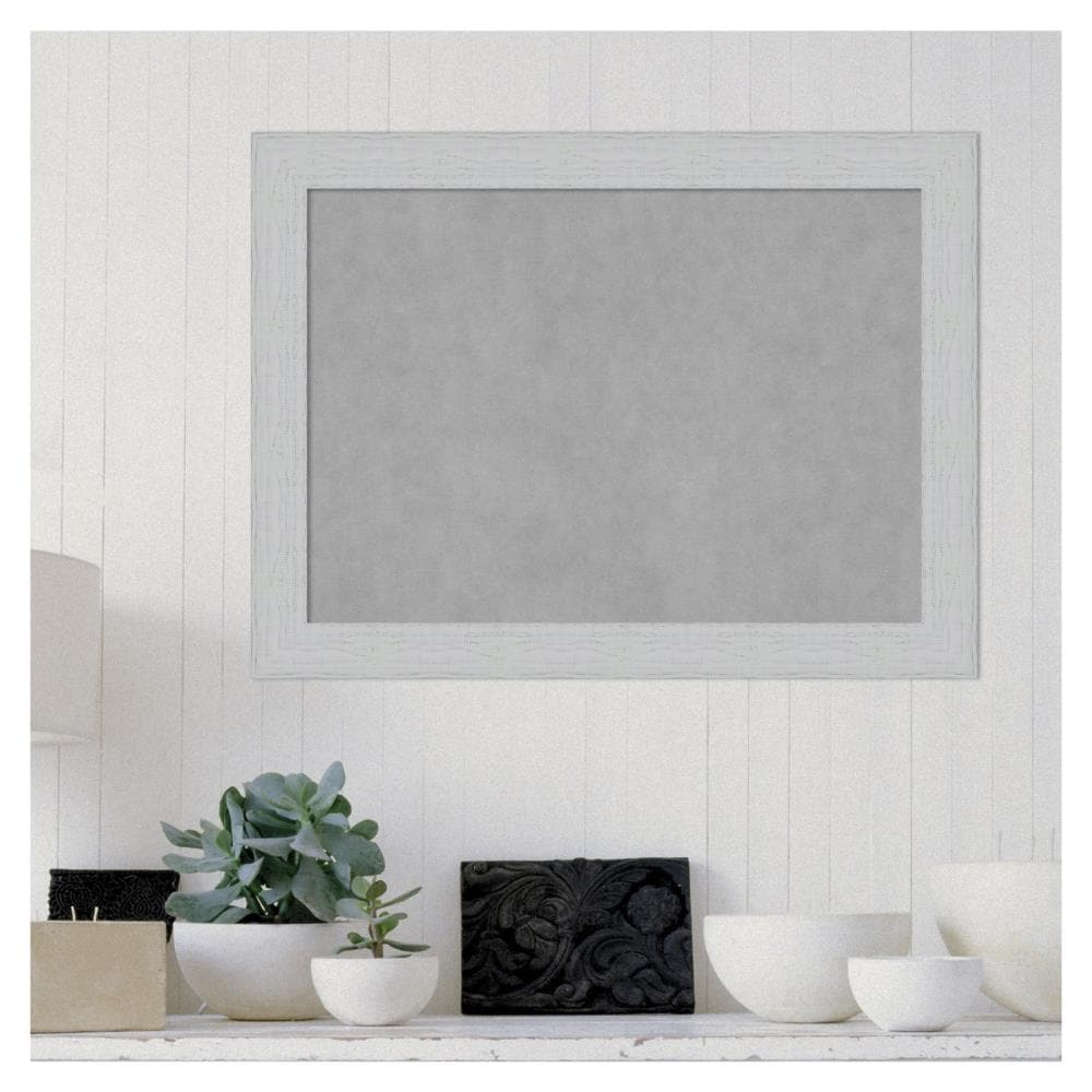 Amanti Art Shiplap White Frame Collection 32.25-in W x 24.25-in H ...