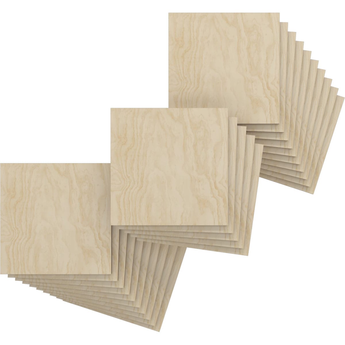 Ekena Millwork HBW08X08X250DBI 7-3/4-in x 7-3/4-in Smooth Paintable/Stainable Wood Wall Panel ( 25 -Pack, Covers 0.42-sq ft )