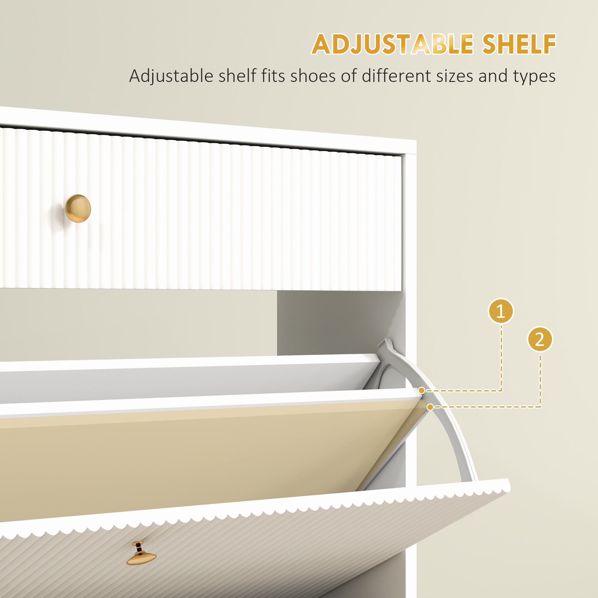 HomCom 837-522V80WT Coatrack-Stands-Pedestals - View #7