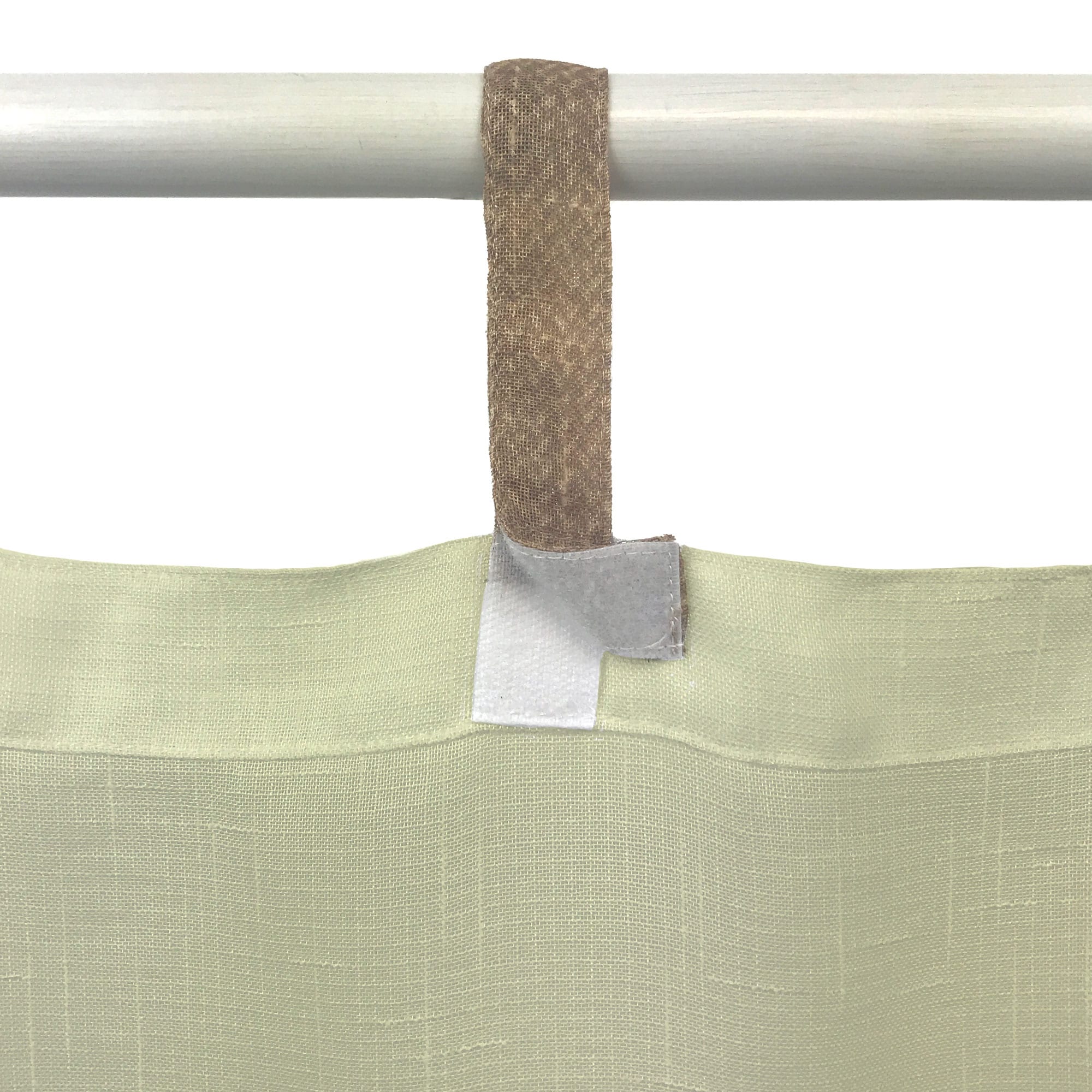 Natural Sheer Polyester Tab Top Curtain Panel