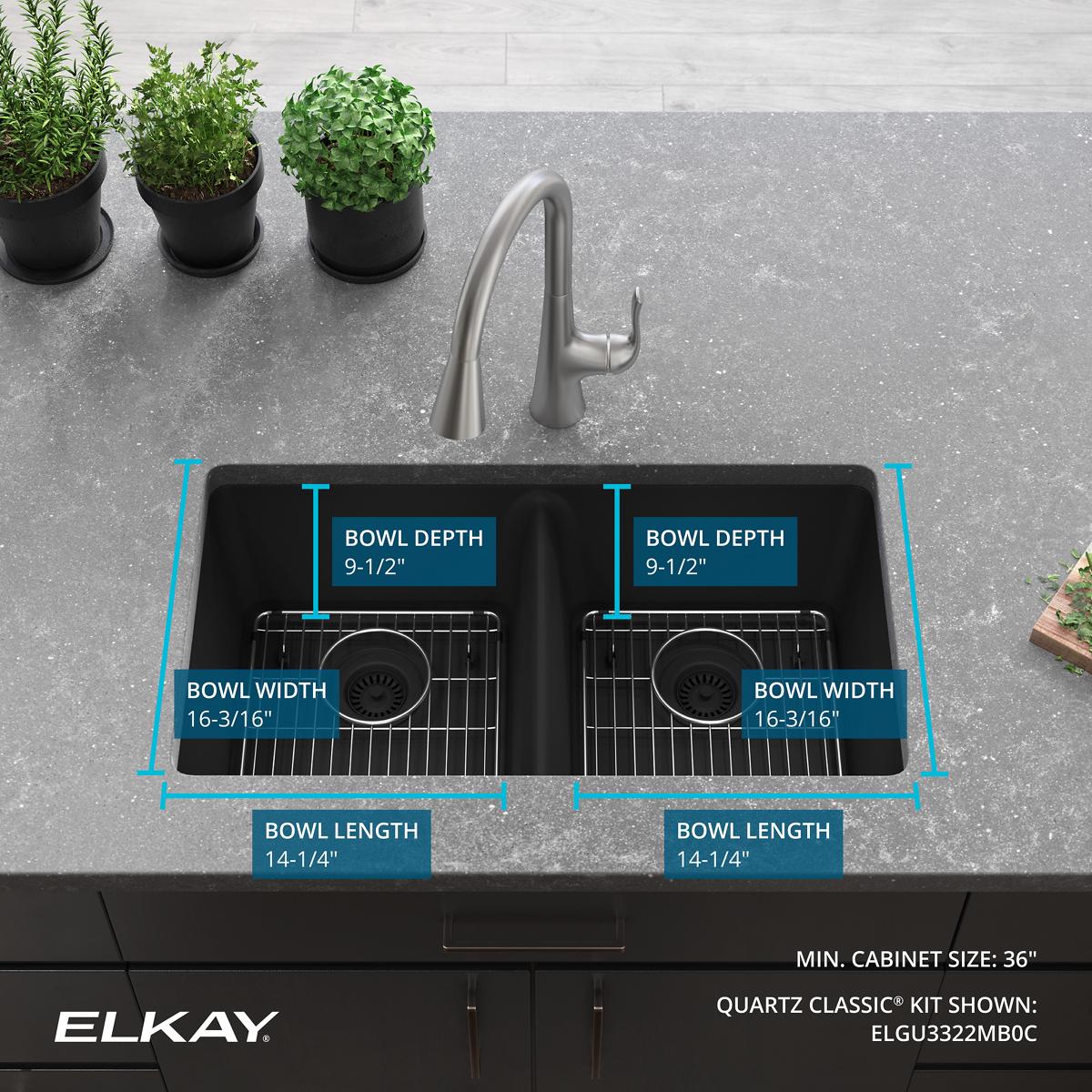 Elkay ELGU3322MB0C Kitchen-Sinks - View #6
