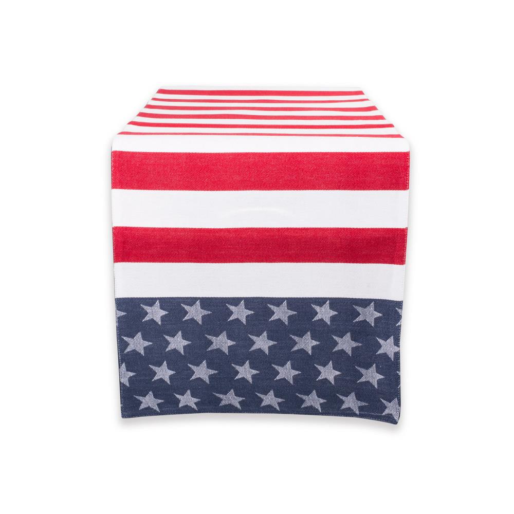 DII CAMZ37417 Stars and Stripes Table runner