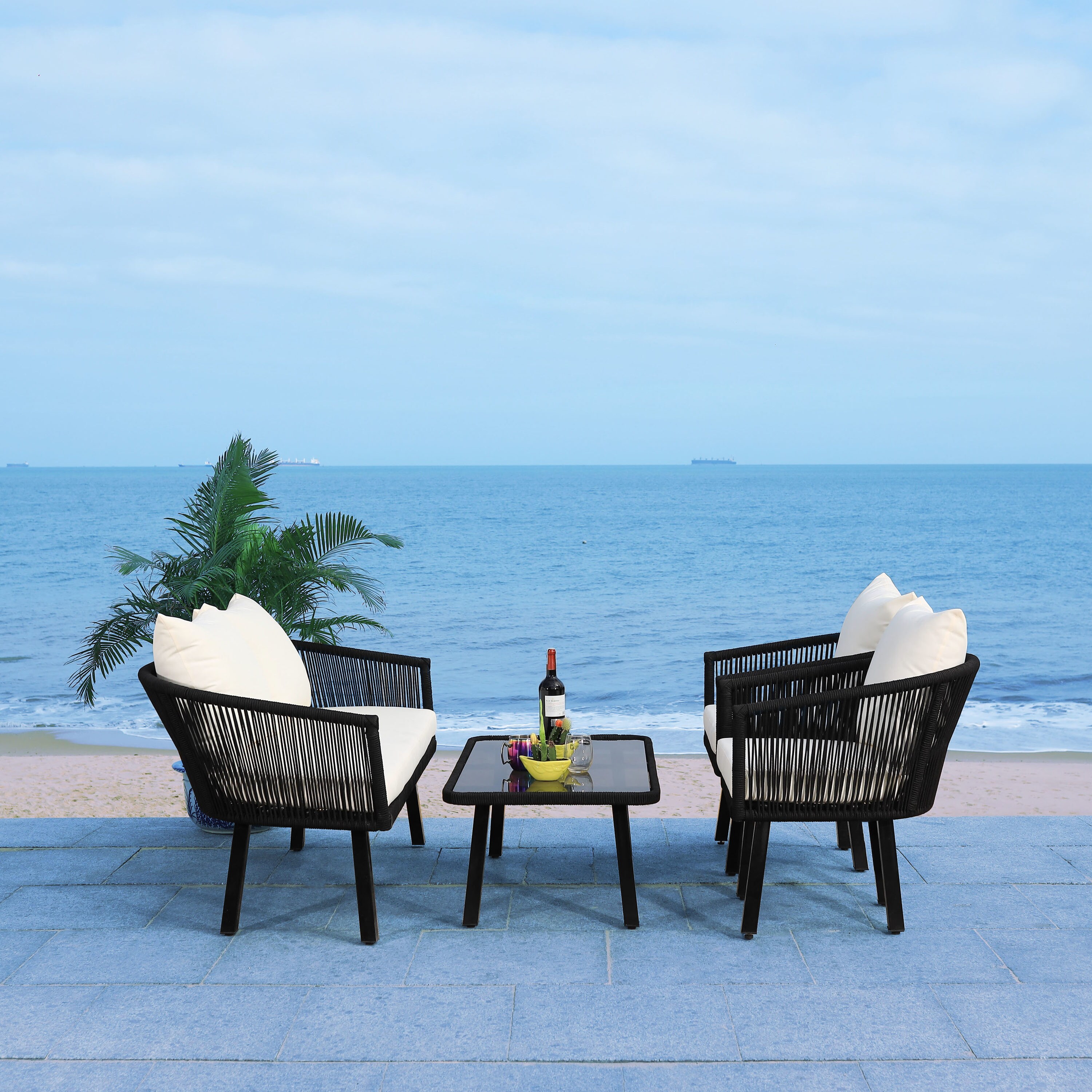 Safavieh PAT7517B Patio-Conversation-Sets - View #4