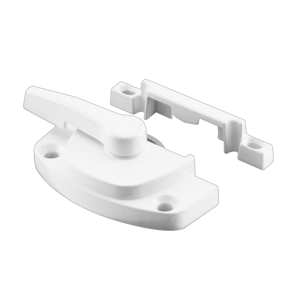 Prime-Line F 2754 2-1/8-in White Die-cast Sliding Window Sash Lock,