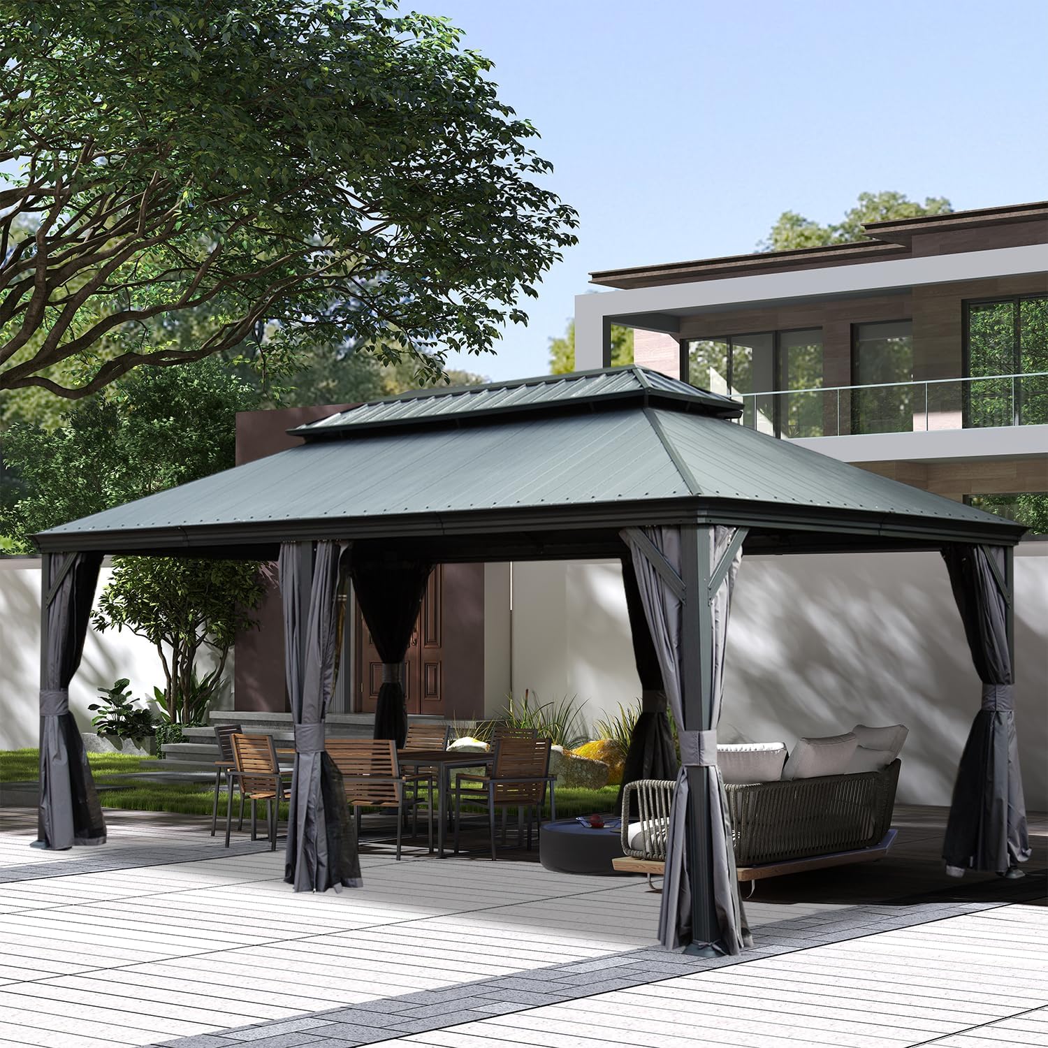 Dimakai DI-CR-S0187 Wood-Resin-Gazebos - View #4