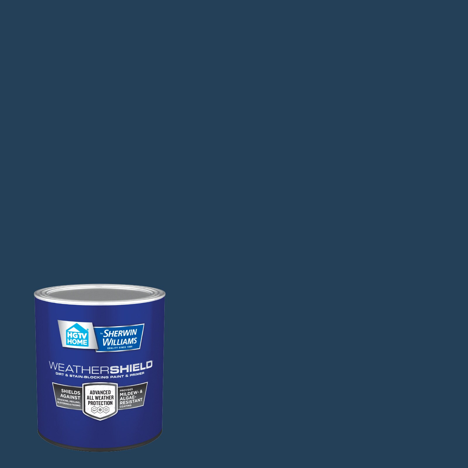 HGTV HOME by Sherwin-Williams HGSW9177-637567 Weathershield Semi-gloss Salty Dog HGSW9177 Latex Exterior Paint + Primer ( 1-quart )