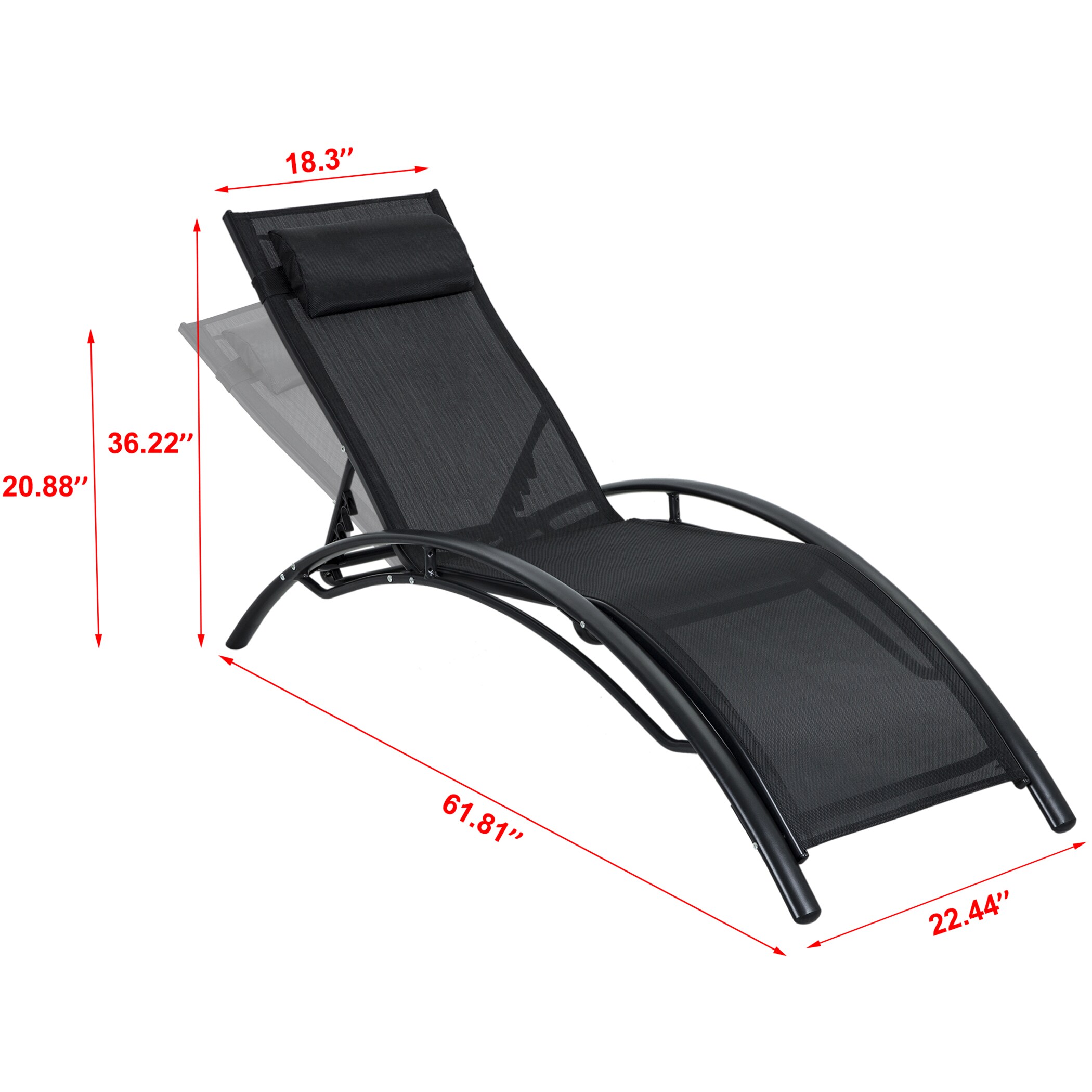 Unity FT1019-BK Patio-Chairs - View #2