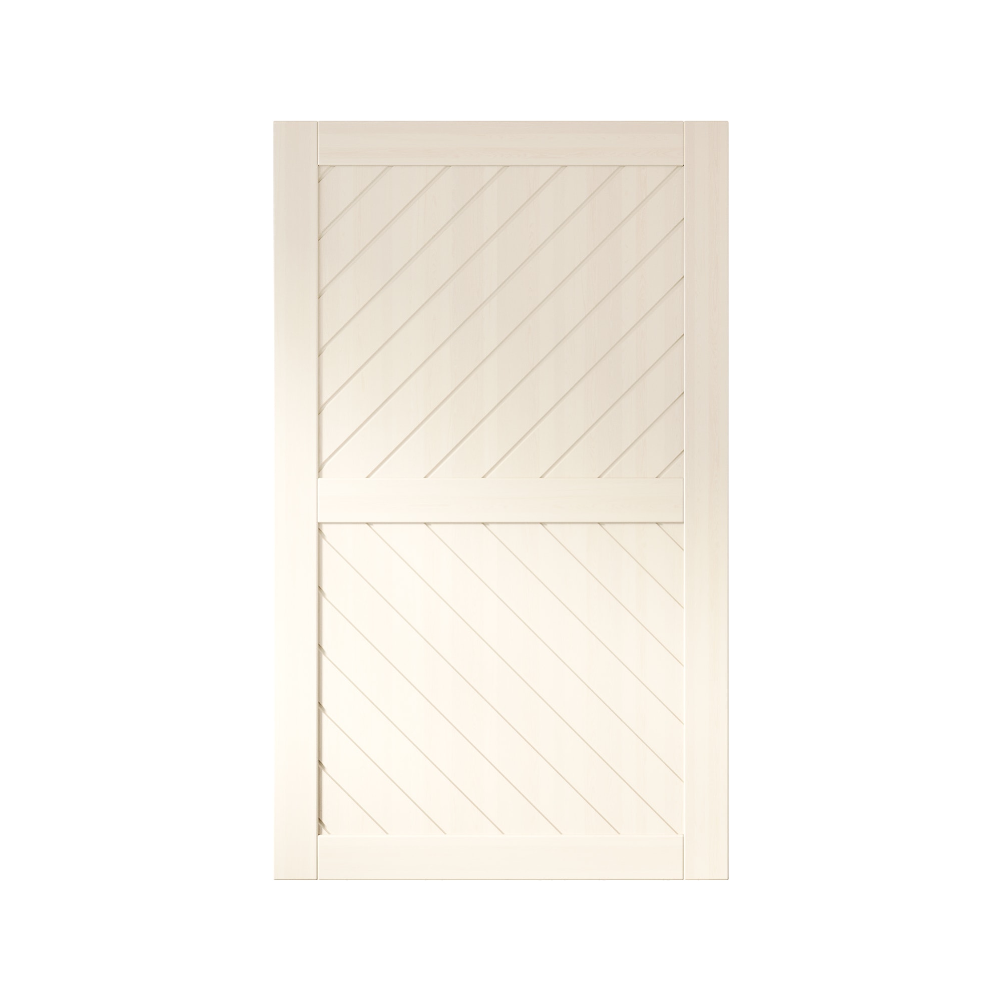 HOMACER XT3-4280-TG 42-in x 80-in Tinsmith Gray Prefinished Non-standard Pine Wood Solid core Single Barn Door (Hardware Not Included)